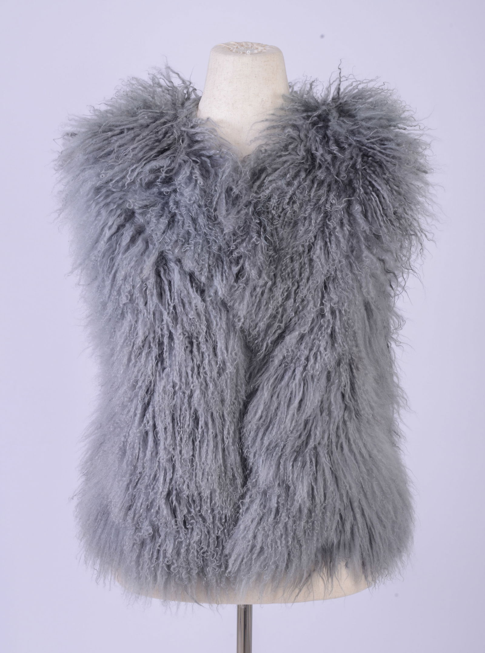 MAX STUDIO SHEEPSKIN DRESS, SIZE M. (1 of 5)