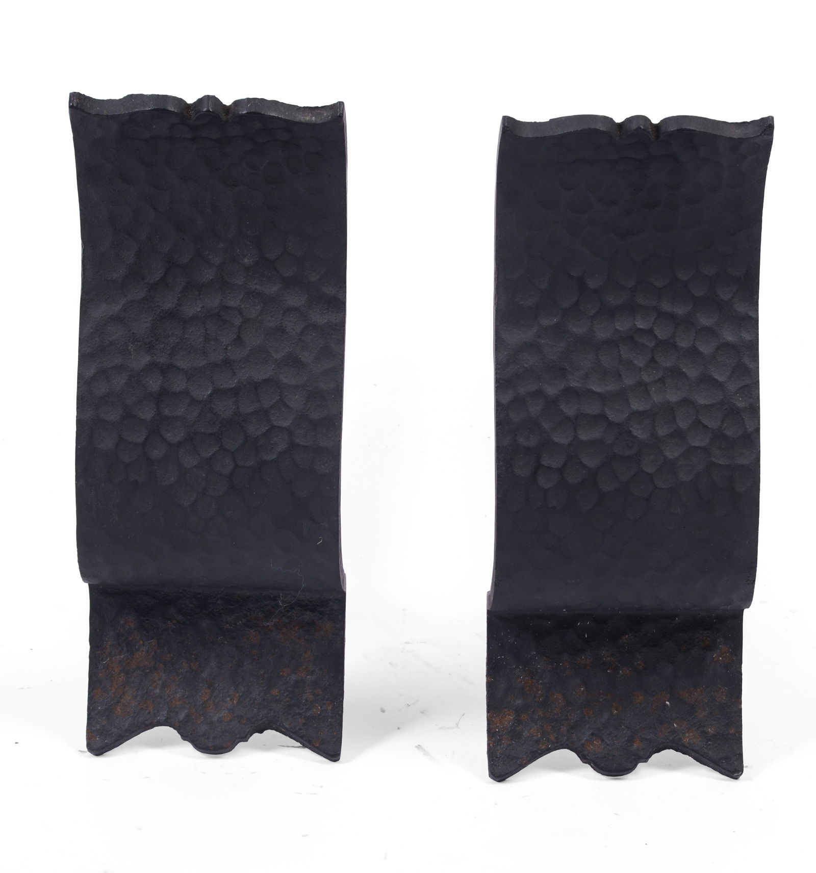 PAIR OF BENNETT ANDIRONS. (1 of 3)