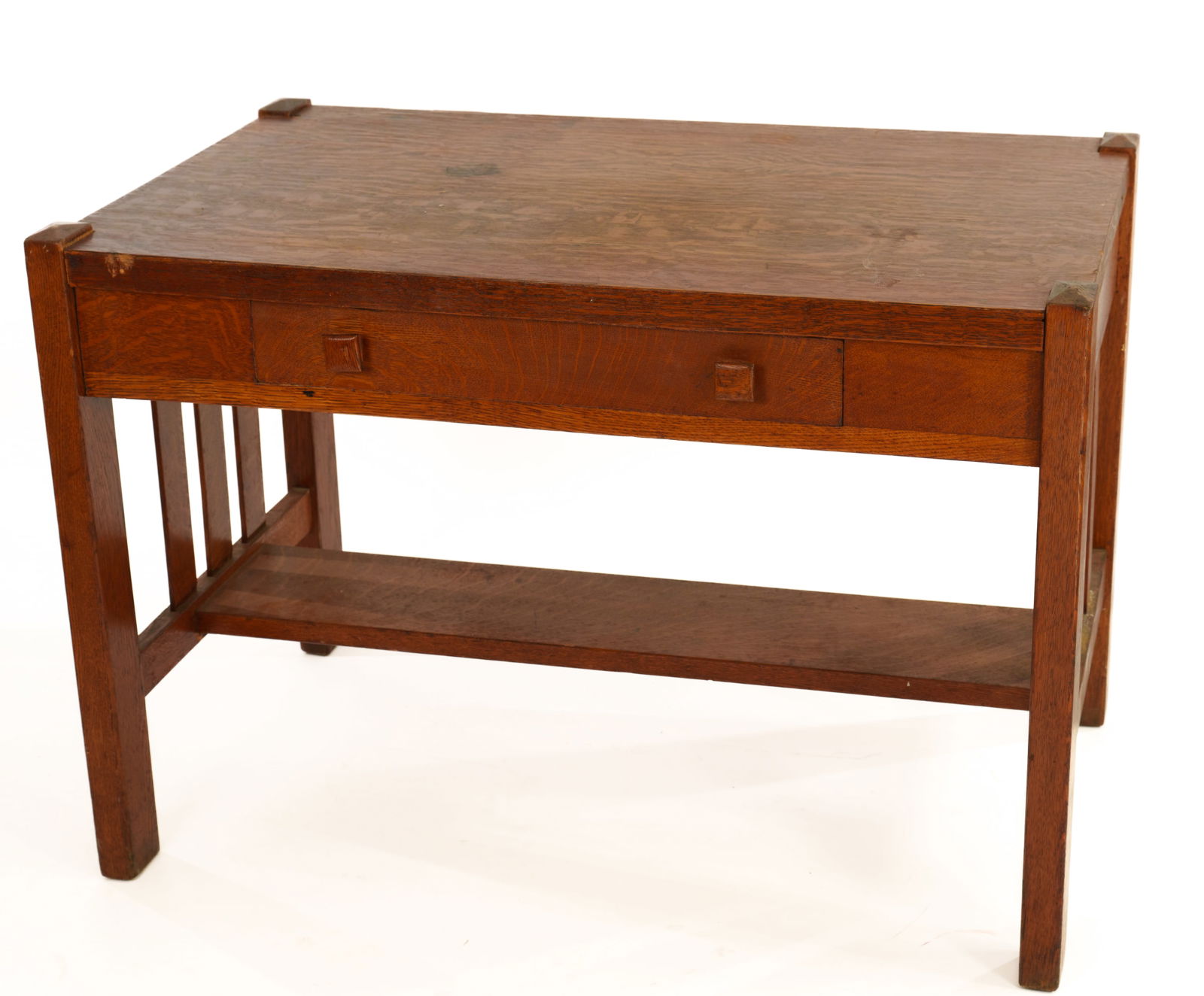 STICKLEY BROTHERS OAK ARTS & CRAFTS DESK. (1 of 6)