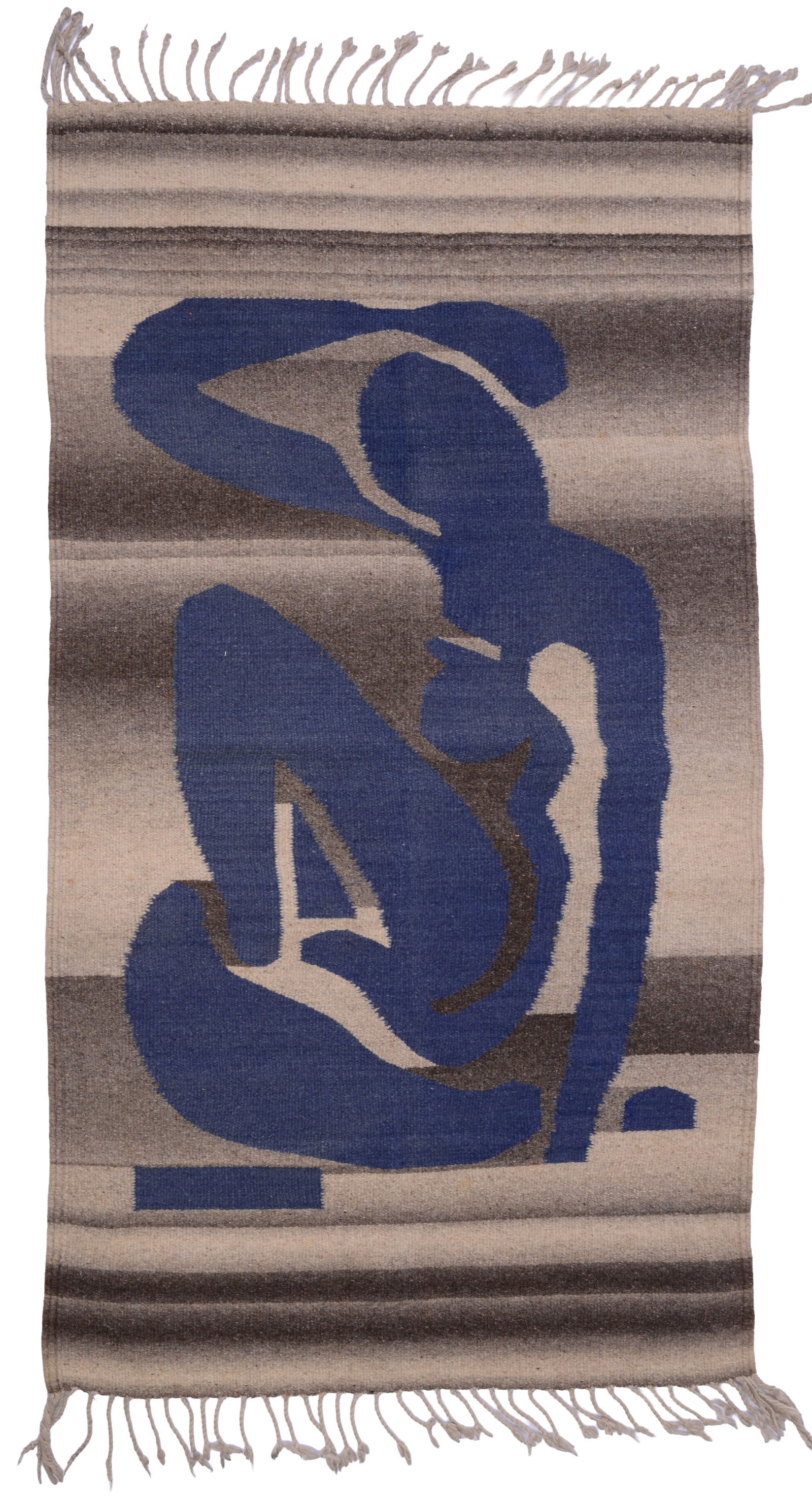 HENRI MATISSE (AFTER) BLUE NUDE TAPESTRY.: 1960’s wool tapestry, unmarked. 56 x 32 inches.