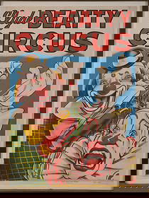 CLYDE BEATTY CIRCUS POSTER.: Lithograph by Globe Poster Co, 28 x 20.5 inches. Good condition, framed.