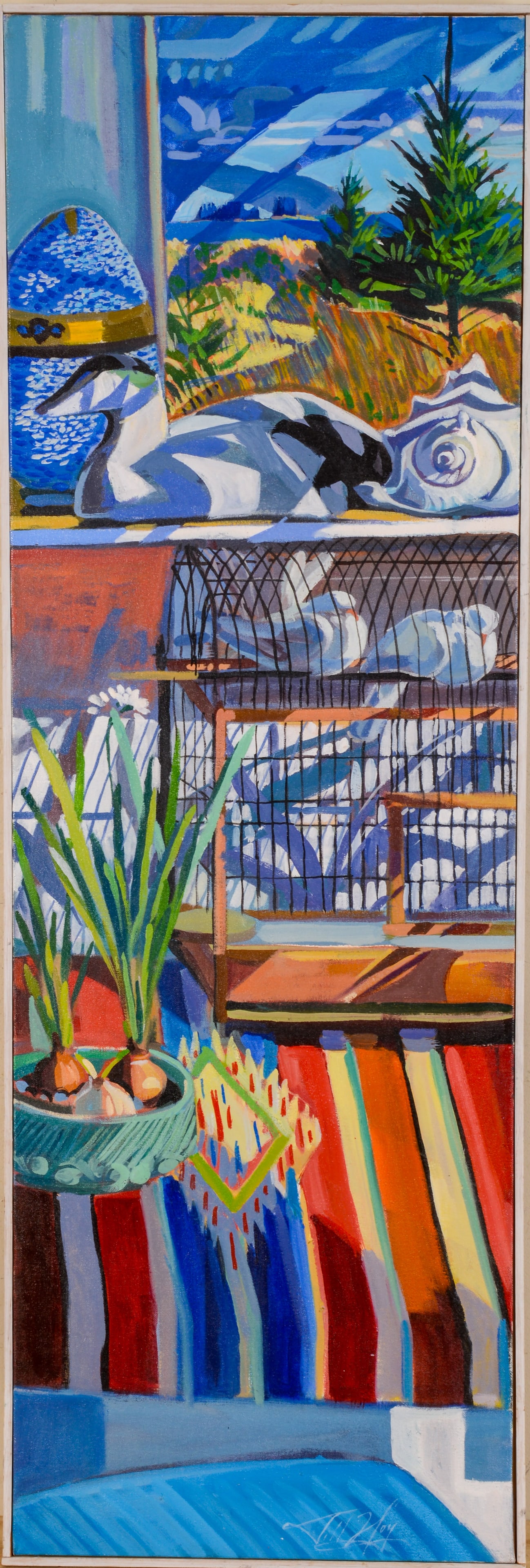 JILL HOY (LATE 20TH CENTURY). OCEAN VIEW. (1 of 3)