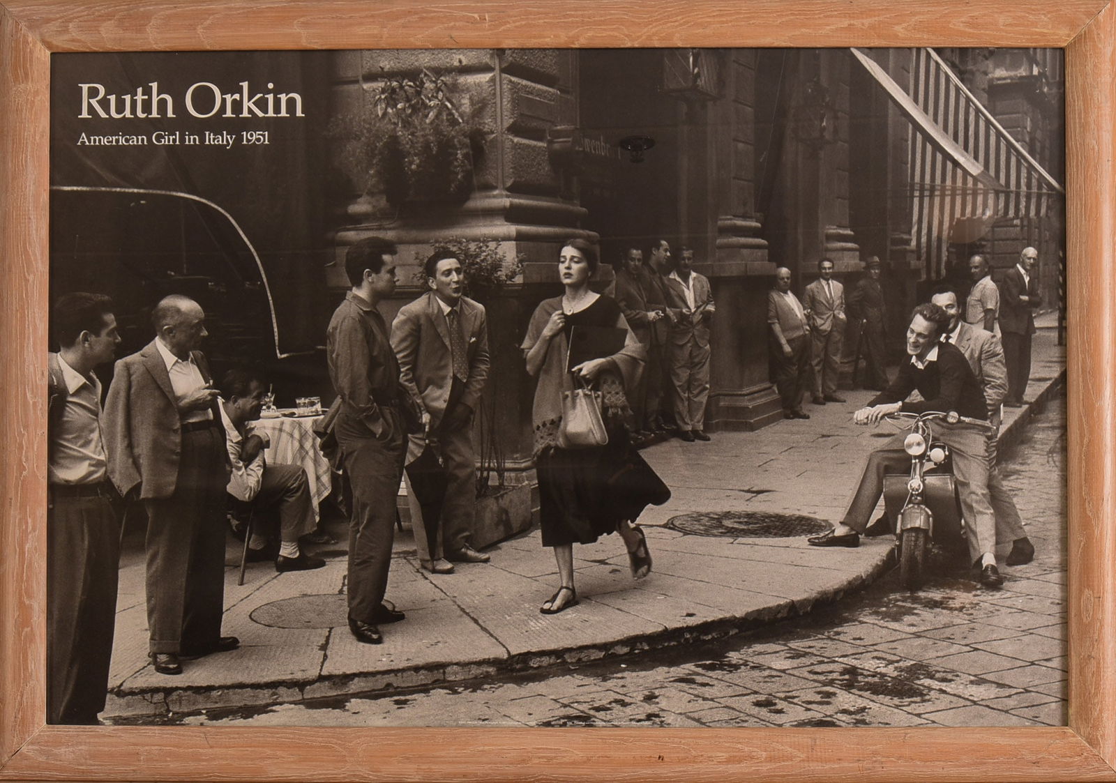 RUTH ORKIN AMERICAN GIRL IN ITALY POSTER.: Framed, 27 x 39 inches.