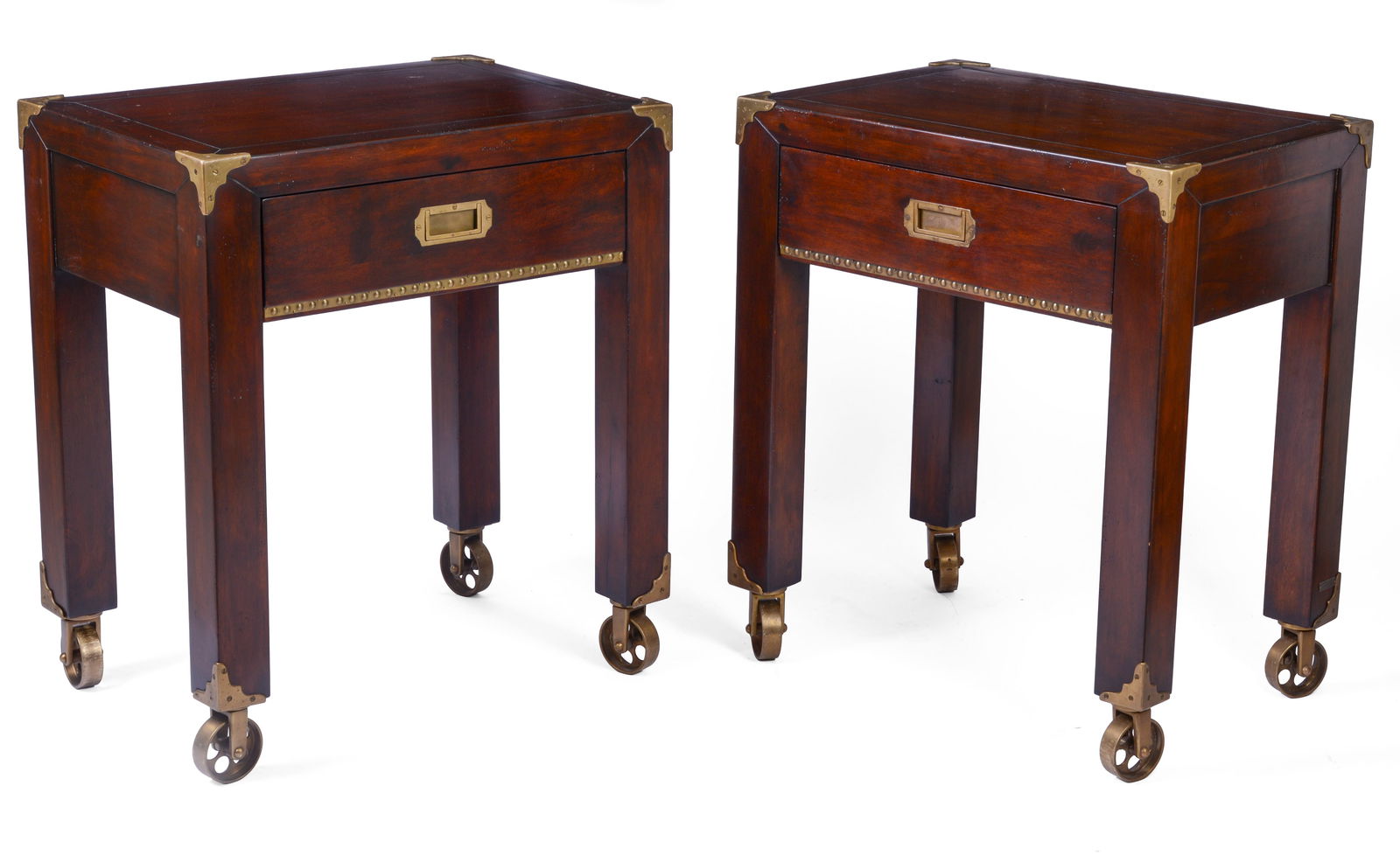 PAIR OF RALPH LAUREN SIDE TABLES. (1 of 3)