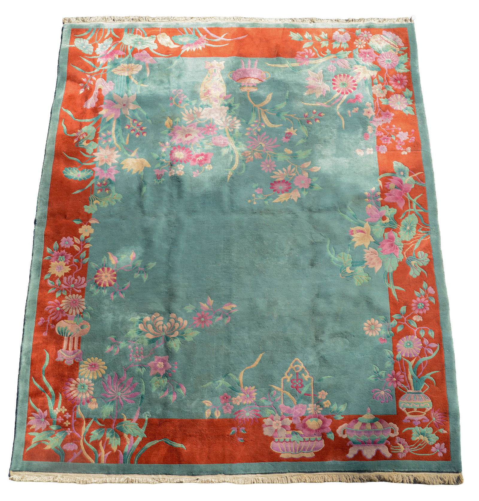 CHINESE ROOM SIZE ORIENTAL CARPET. (1 of 4)