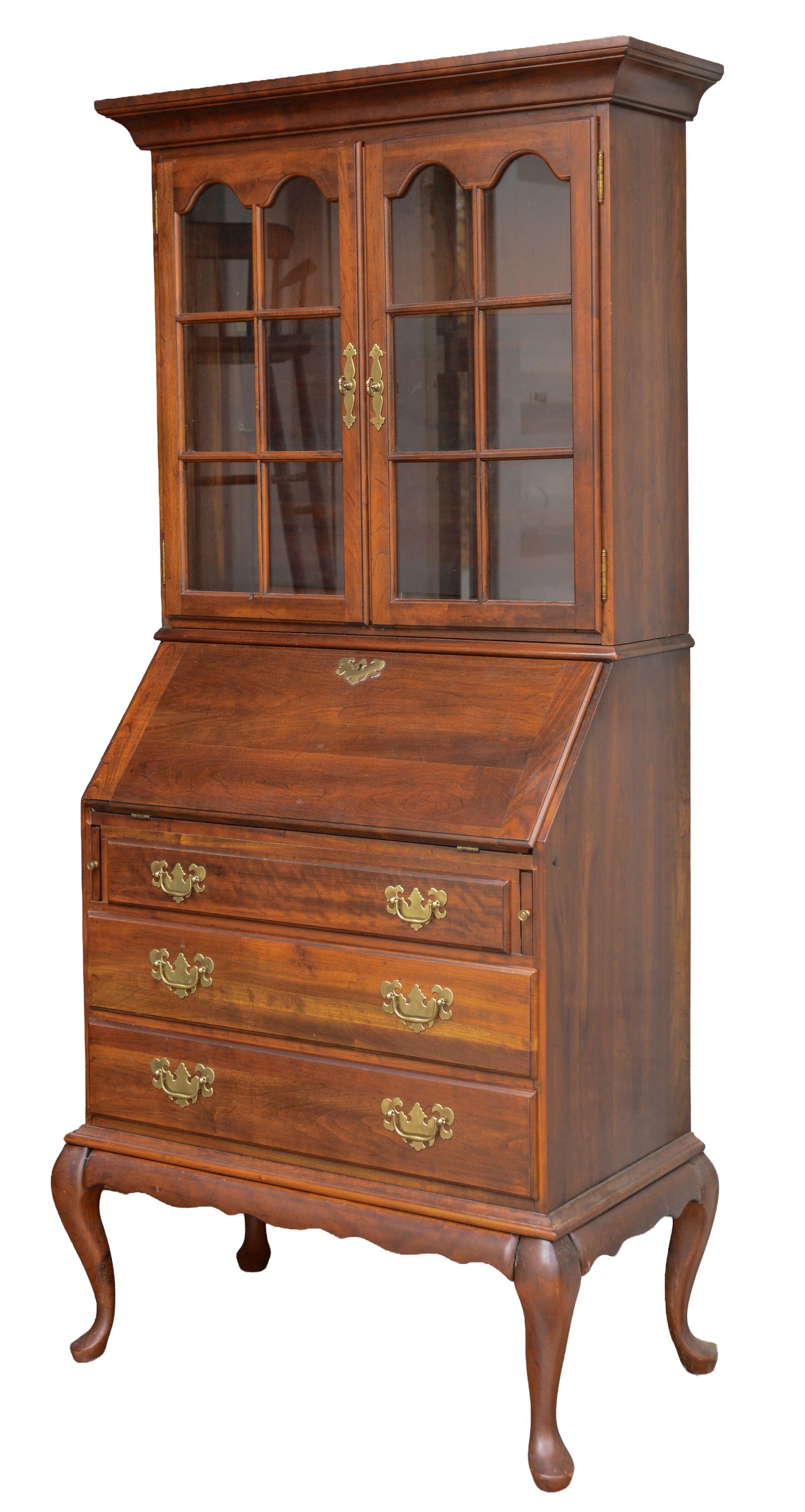 QUEEN ANNE STYLE DESK AND SECRETARY. (1 of 1)