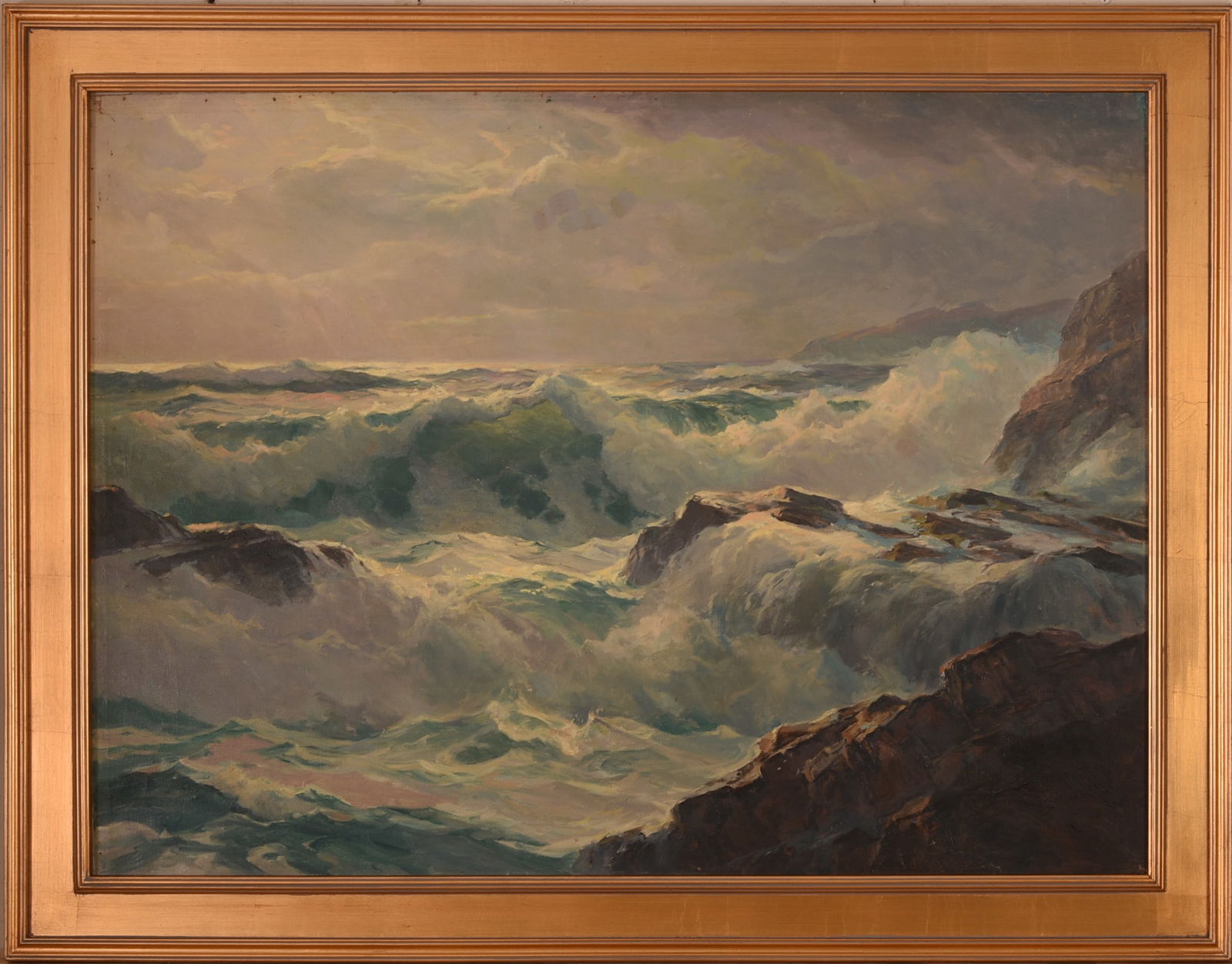 WILLIAM COLUMBUS EHRIG (1892 - 1969). CRASHING SURF. (1 of 3)