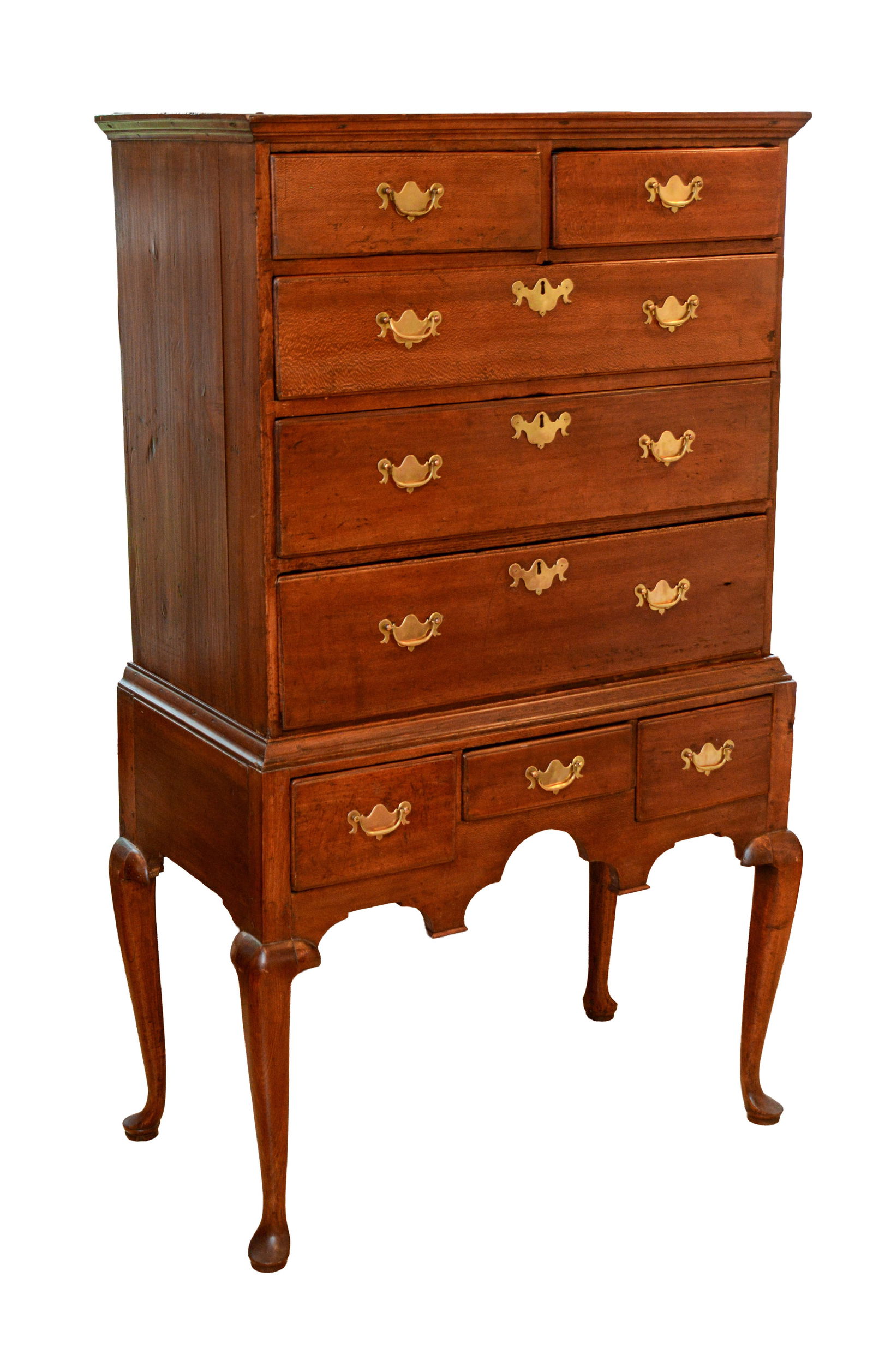 NEW ENGLAND QUEEN ANNE HIGHBOY. (1 of 6)