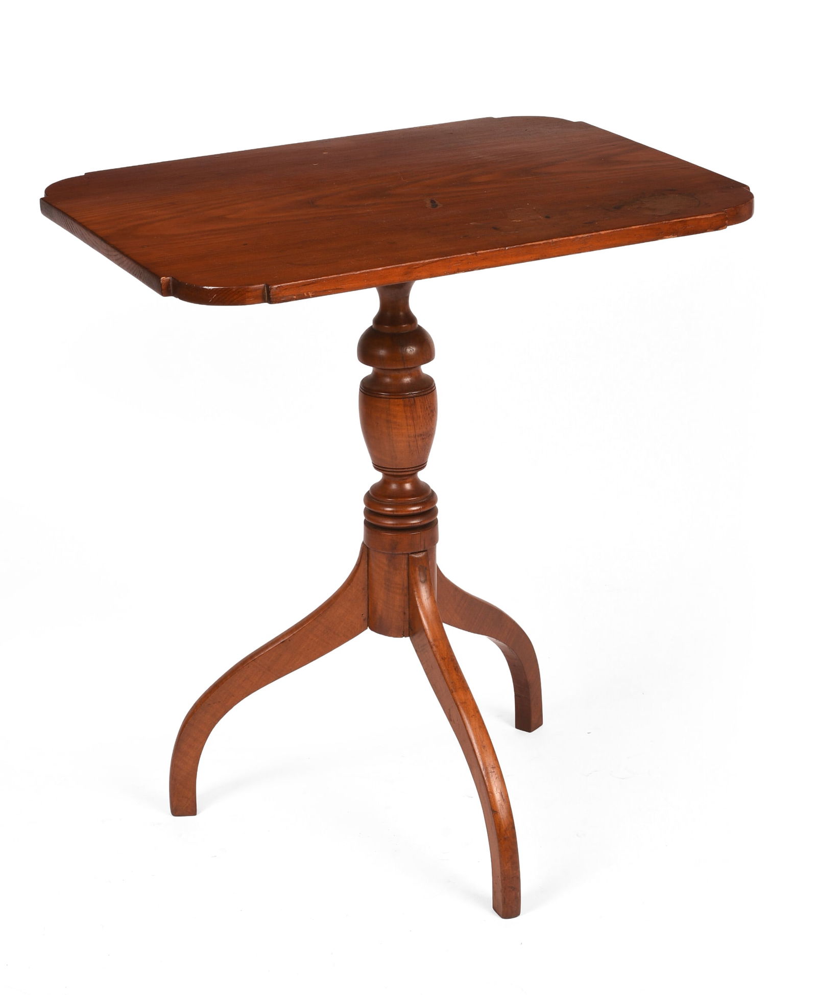 EARLY 19TH CENTURY CANDLE STAND. (1 of 4)