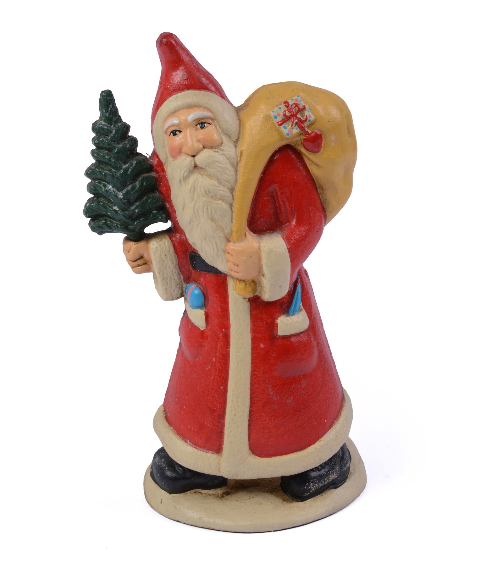 Cast Iron Santa Claus Doorstop.: Height 10 inches, excellent condition.