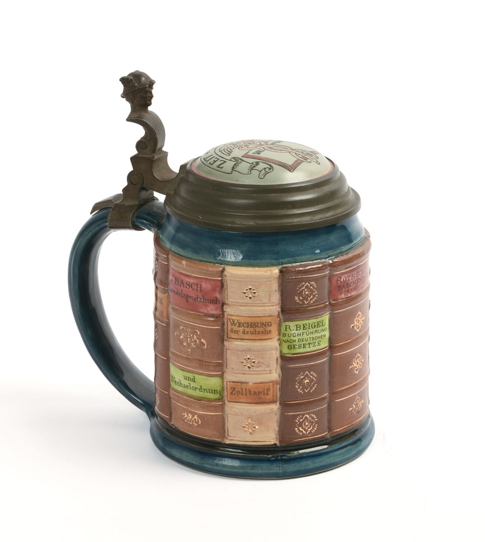 Mettlach Book Spines for Doctors Stein (1 of 5)