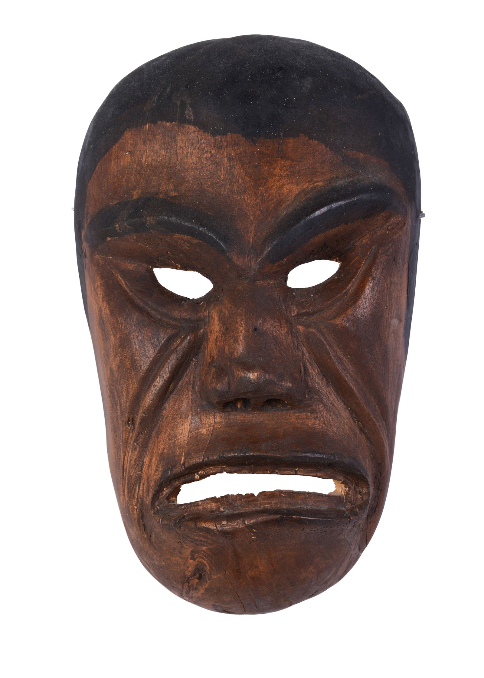 Adam Welch Native American Carved mask.: 11 x 6.5 inches, with brochure.