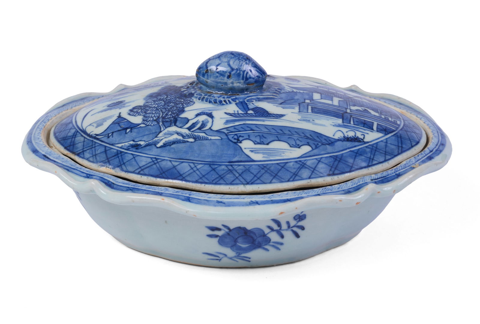 Chinese Canton Covered Vegetable Dish. (1 of 7)