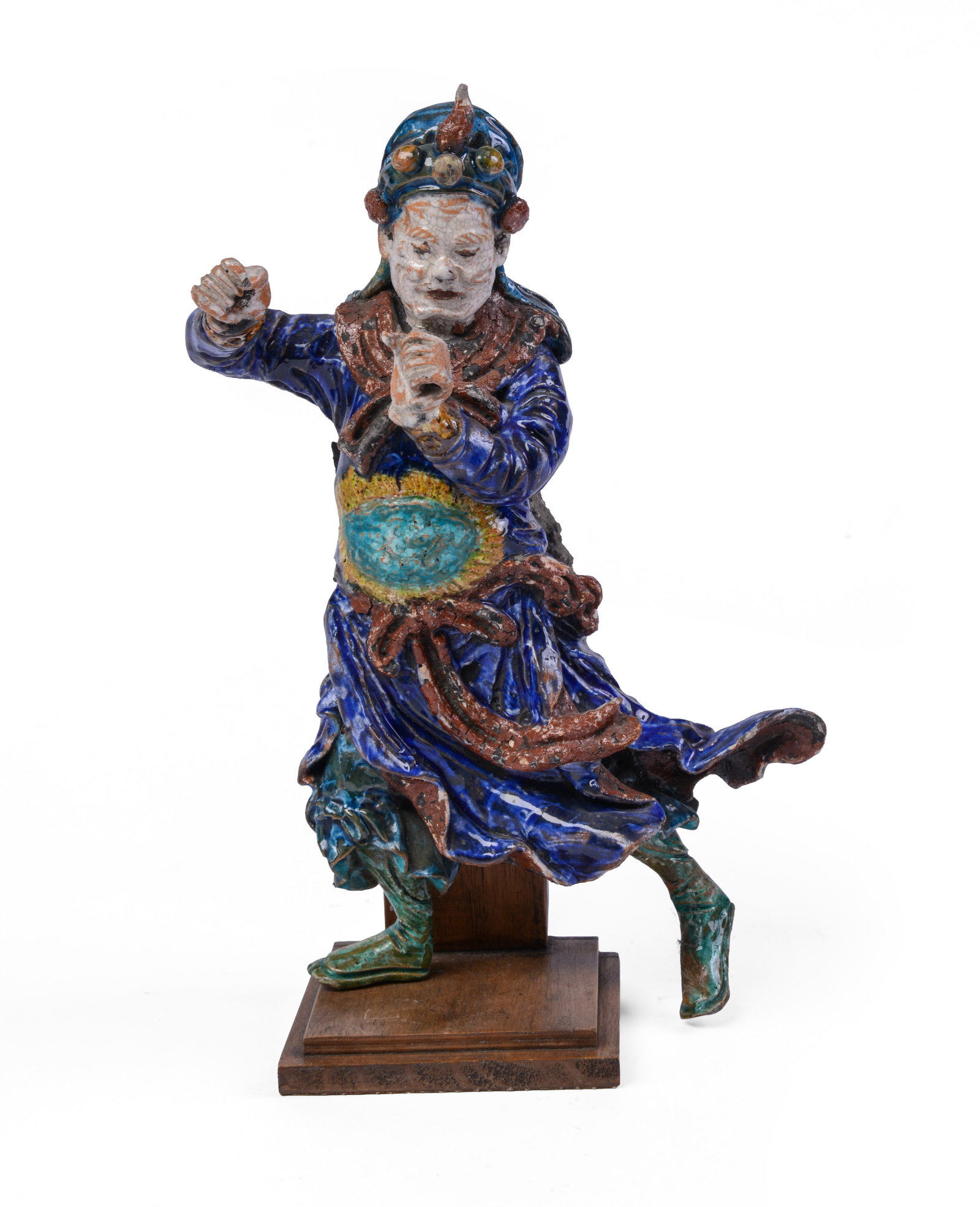 Chinese Figural Roof Tile.: Height 11 inches.