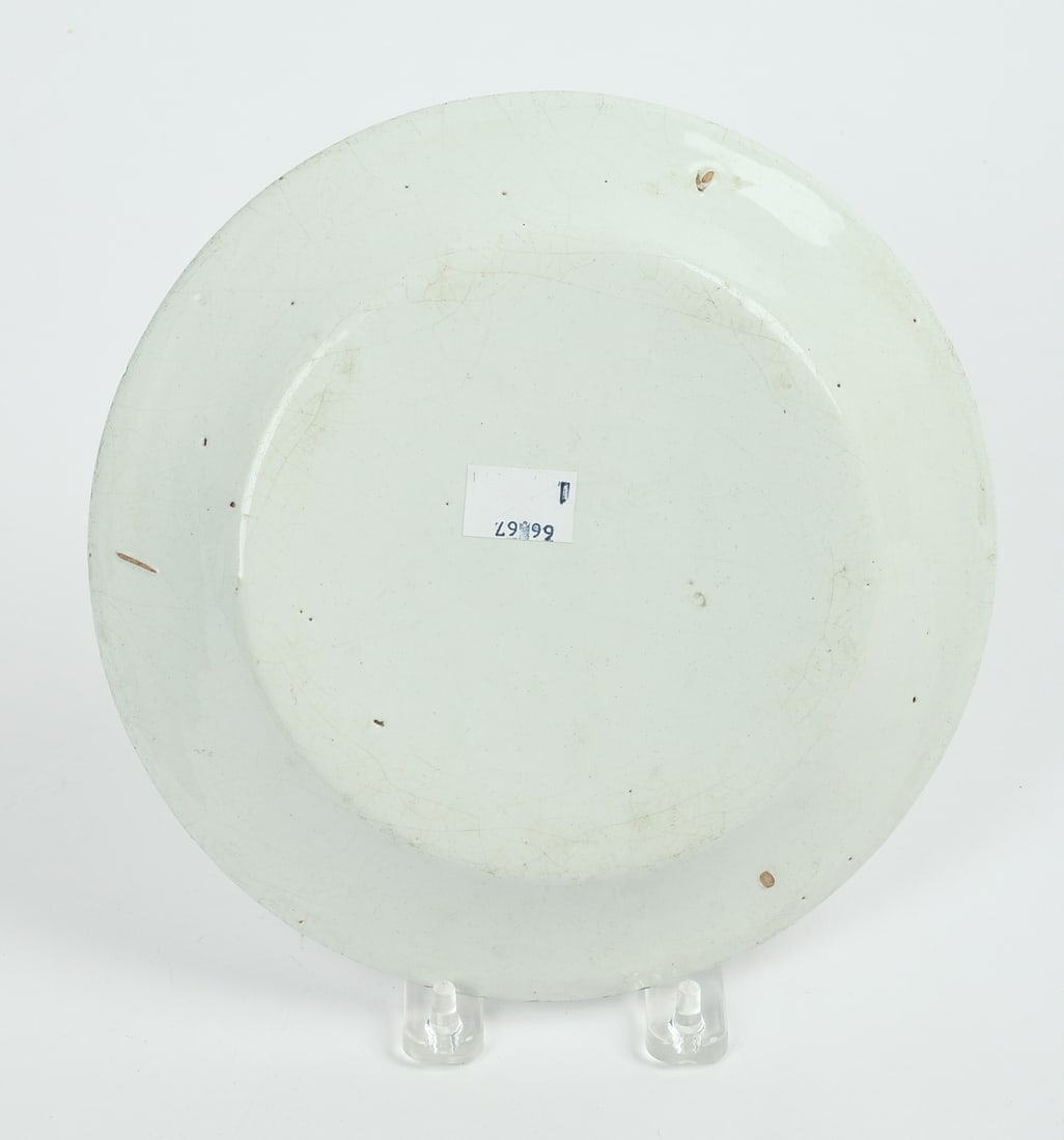 FRENCH FAIENCE PLATE. - 2