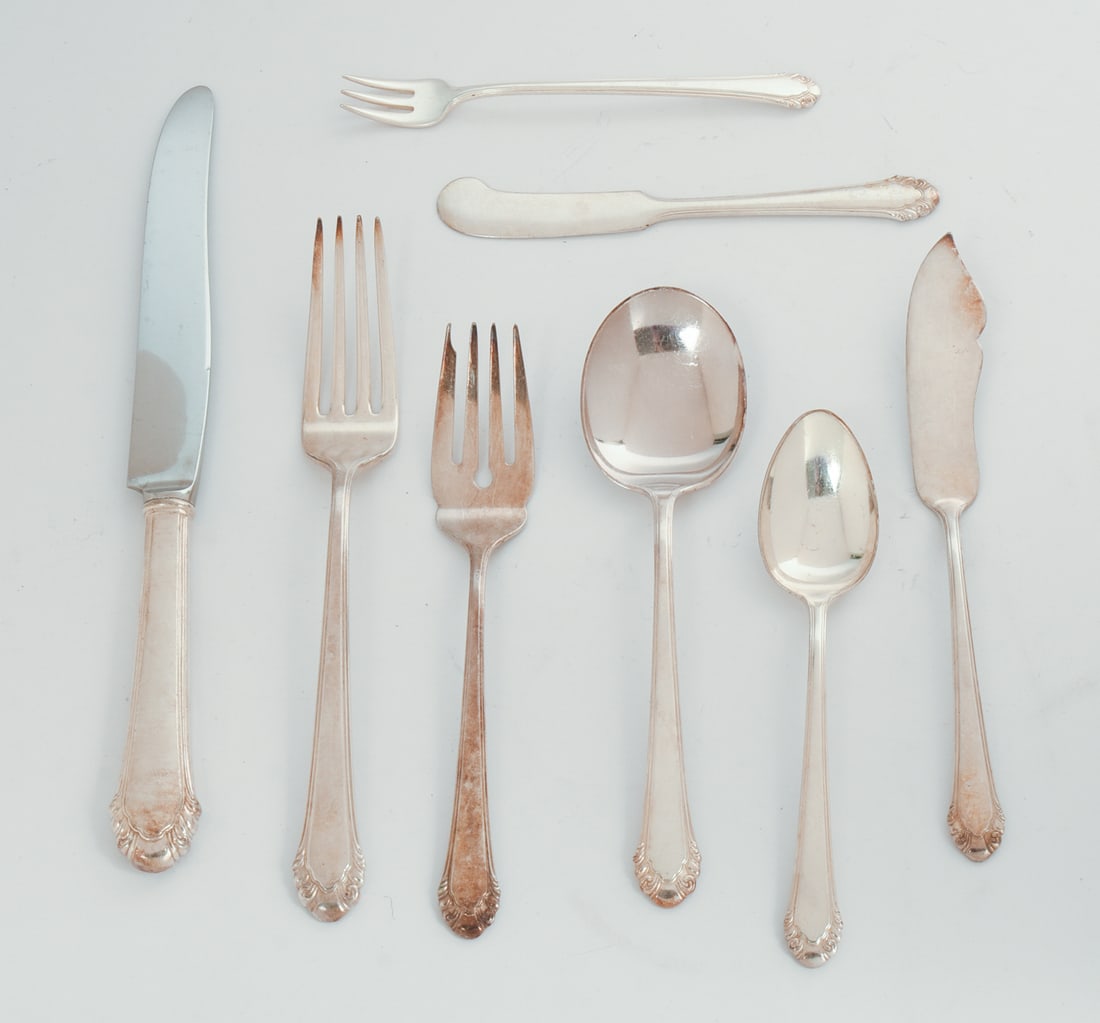 GORHAM STERLING FLATWARE SERVICE. - 2