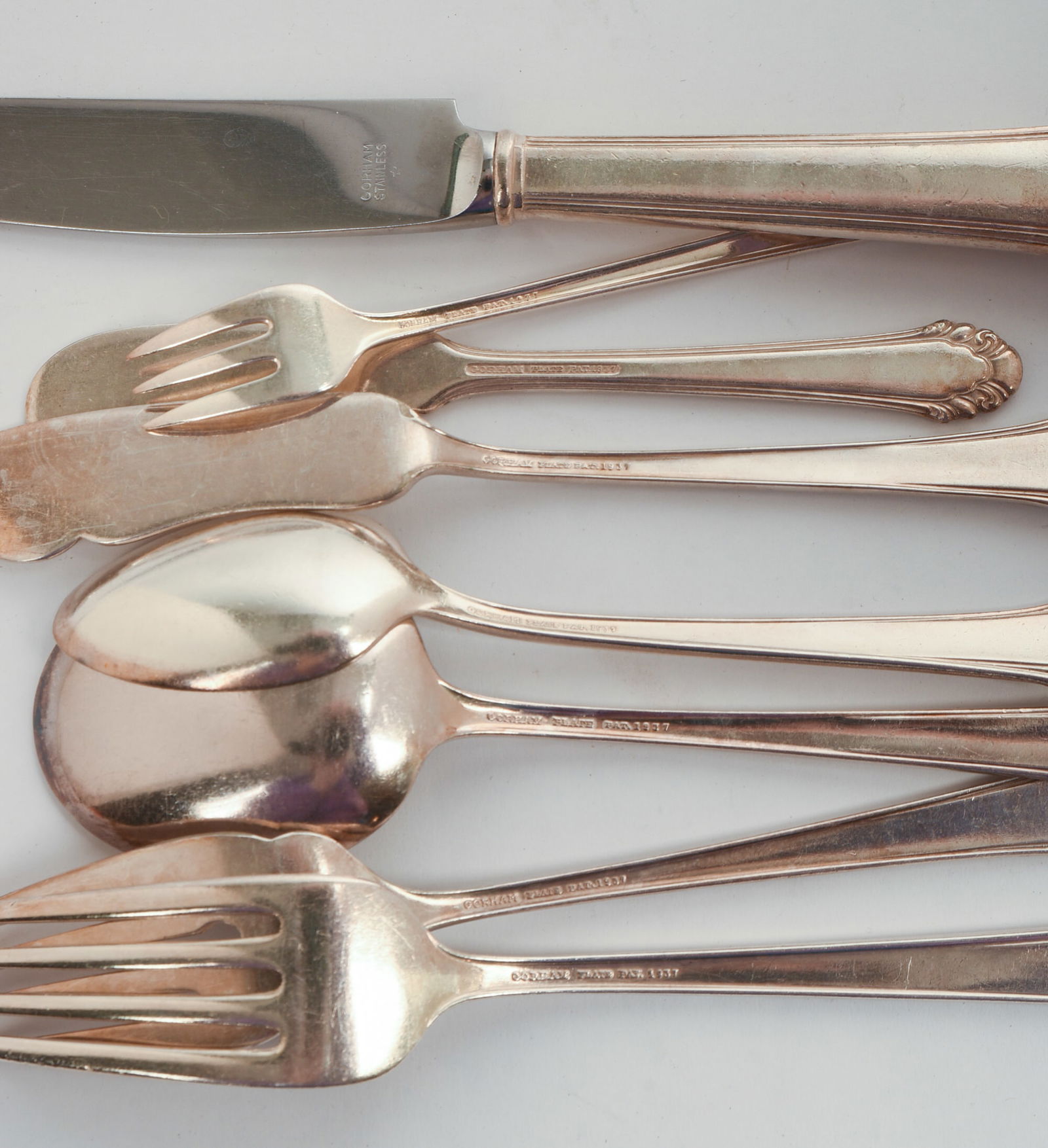 GORHAM STERLING FLATWARE SERVICE. - 4