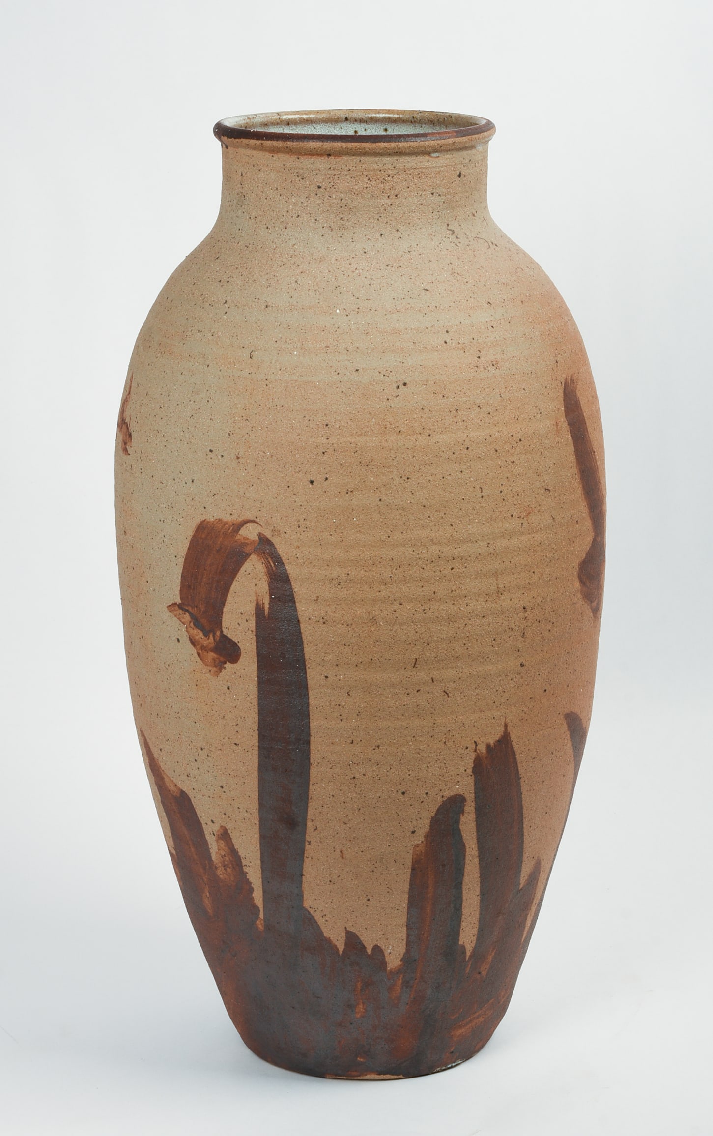 LARGE STUDIO POTTERY VASE. - 3