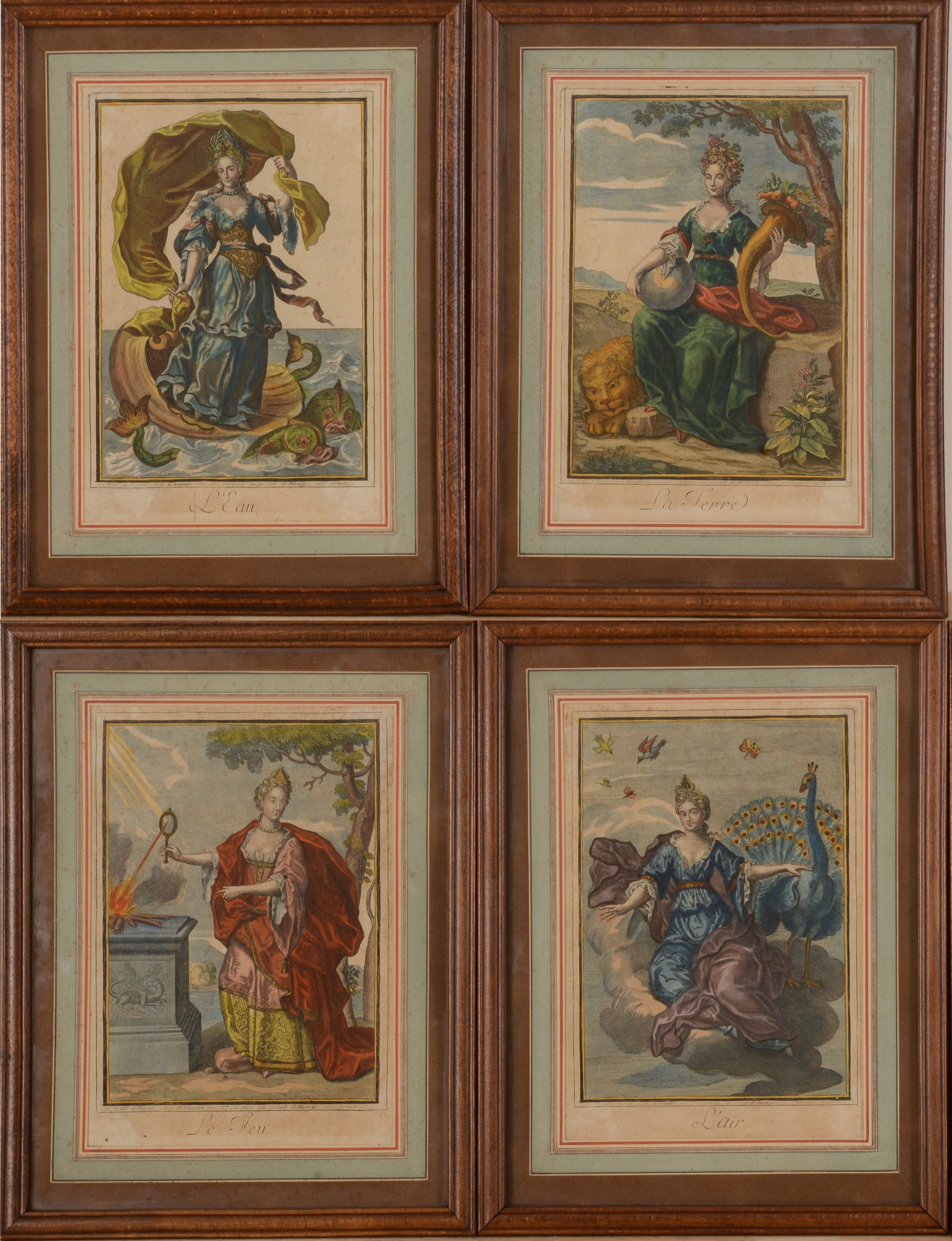 JACQUES CHIQUET (1673-1721). THE FOUR ELEMENTS. (1 of 6)