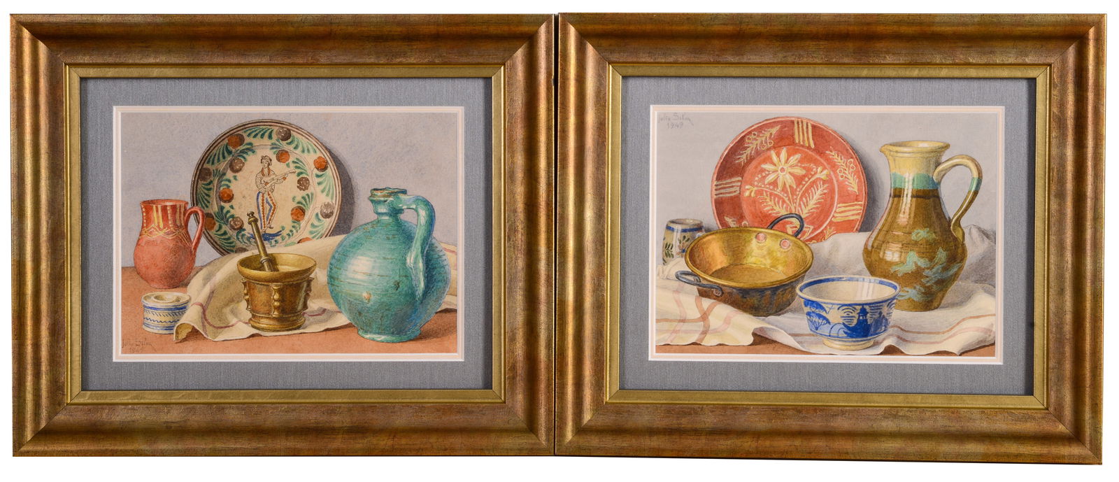 JULIO SILVA (1930 - 2020). TWO STILL LIFES. (1 of 4)