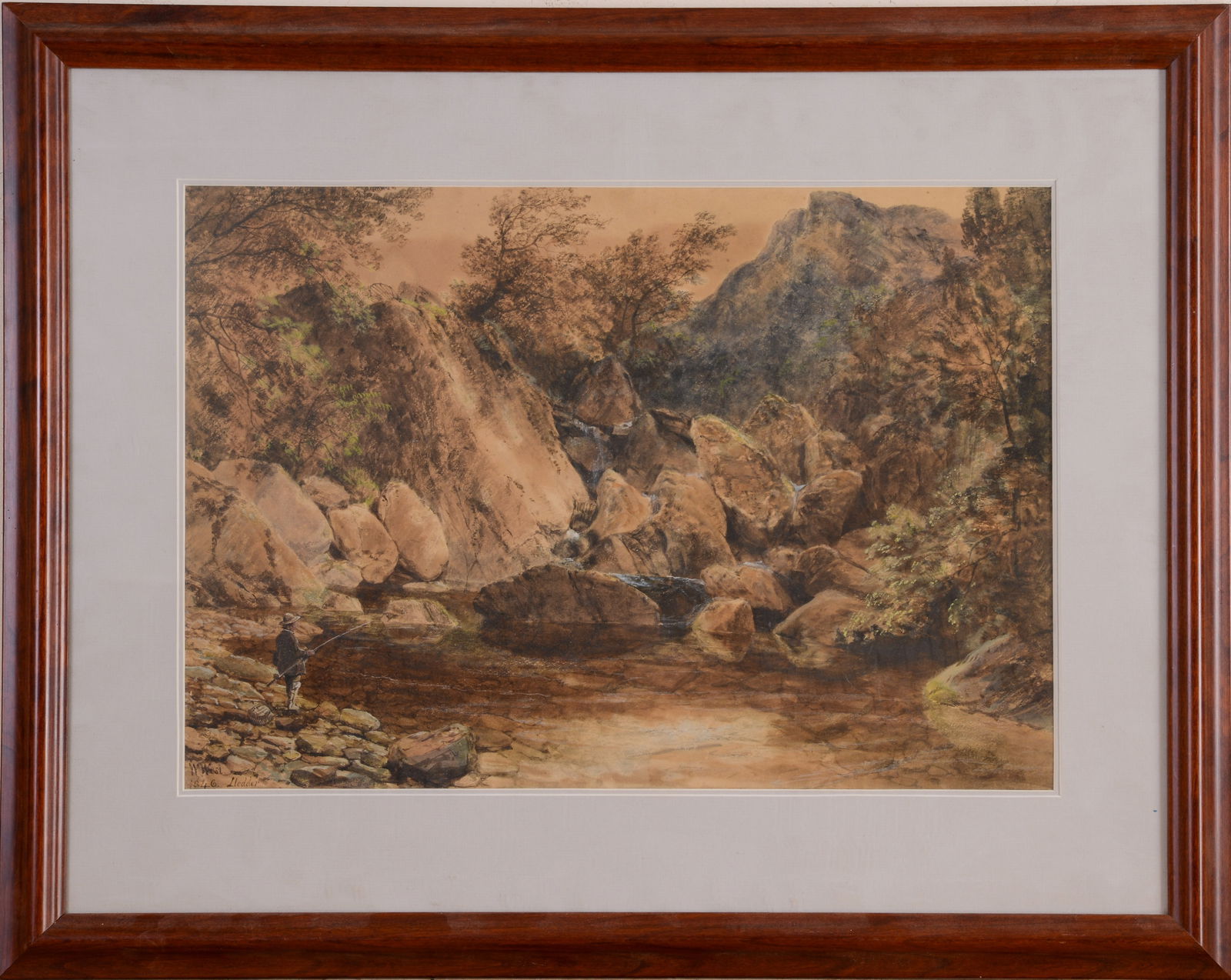 WILLIAM WEST (1801 - 1861). LLEDR VALLEY, NORTH WALES. (1 of 3)