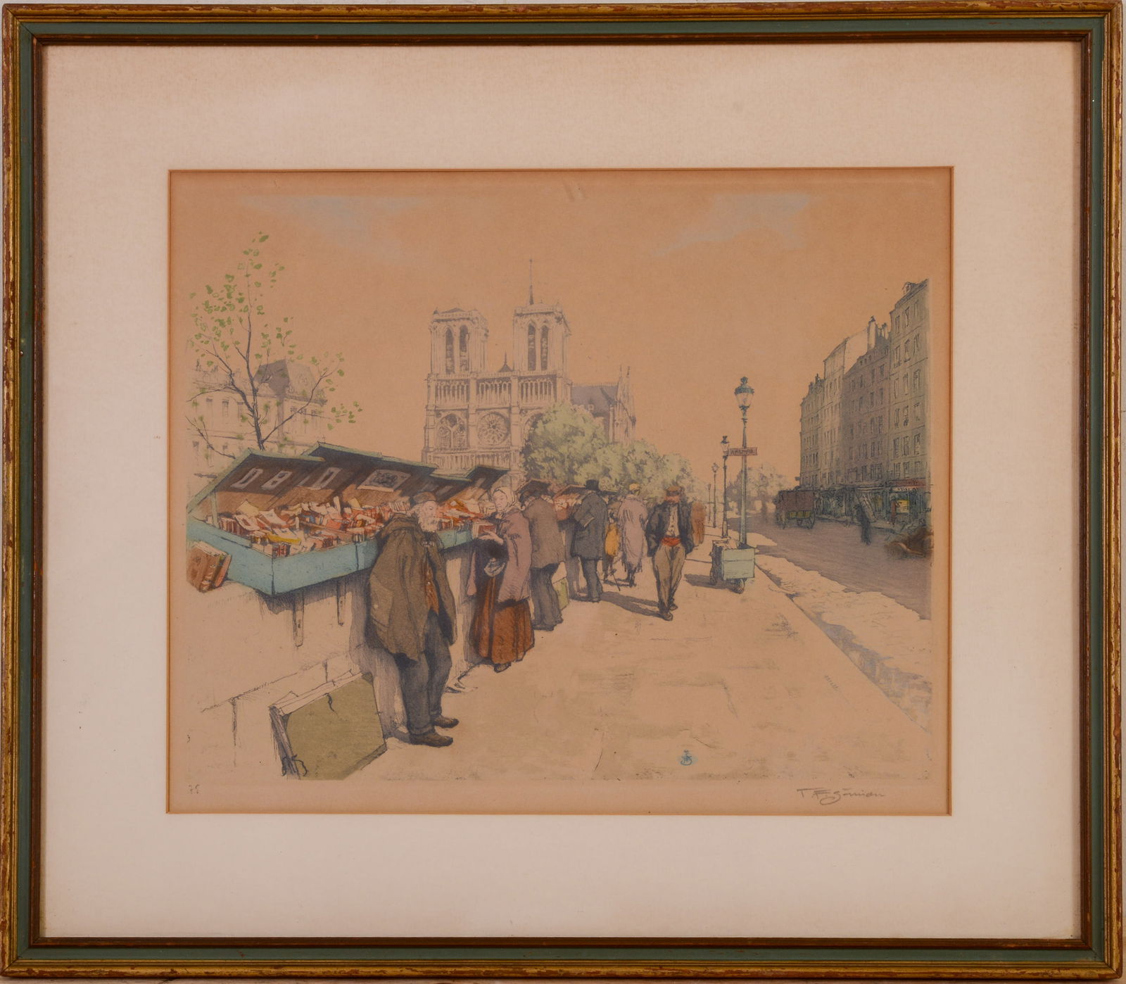 TAVIK FRANTISEK SIMON (CZECHOSLOVAKIA 1877-1942). ETCHING. (1 of 3)