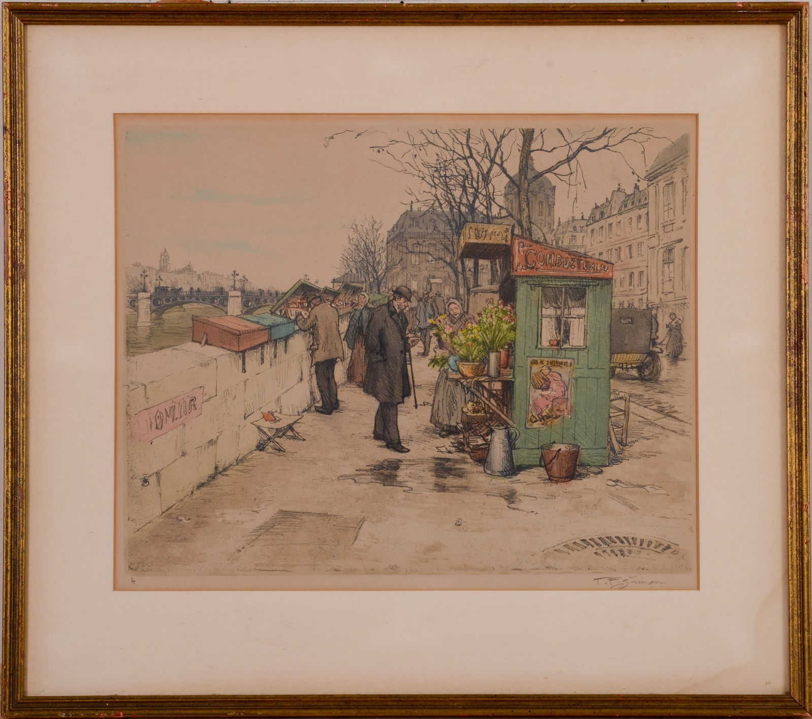 TAVIK FRANTISEK SIMON (CZECHOSLOVAKIA 1877-1942). ETCHING. (1 of 3)