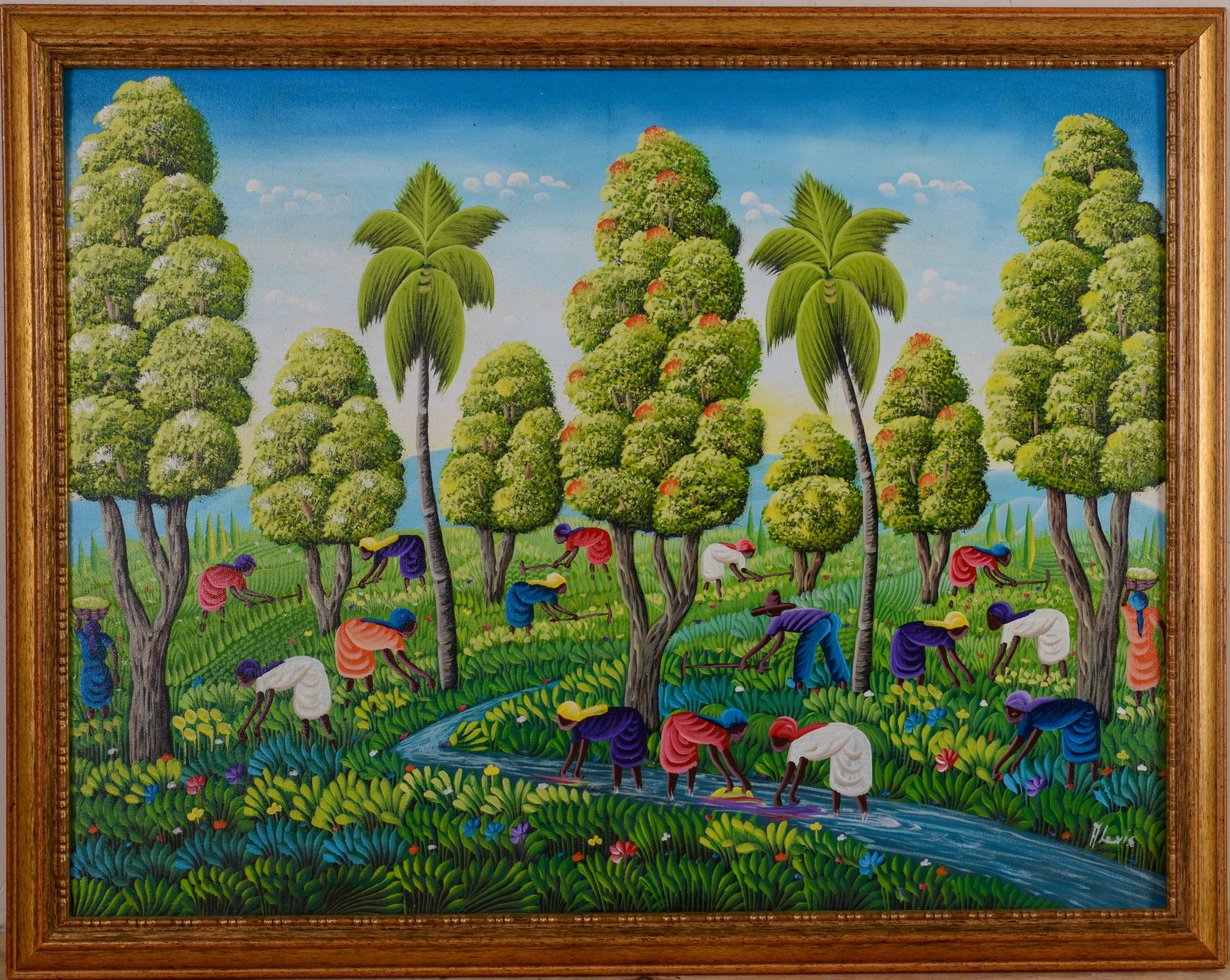 CLAUDE ALEXIS DOMINICAN REPUBLIC PAINTING. (1 of 3)