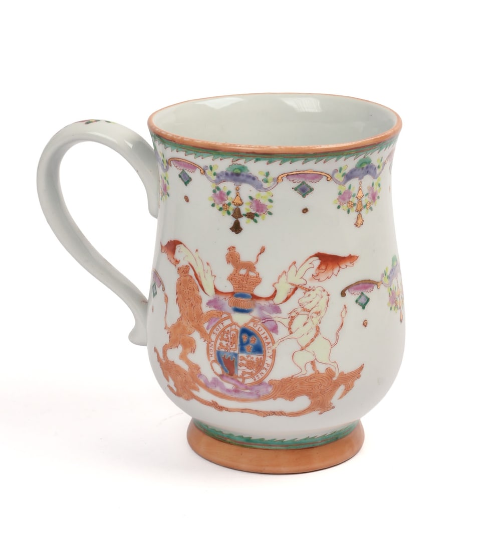 CHINESE EXPORT PORCELAIN CIDER MUG. (1 of 5)