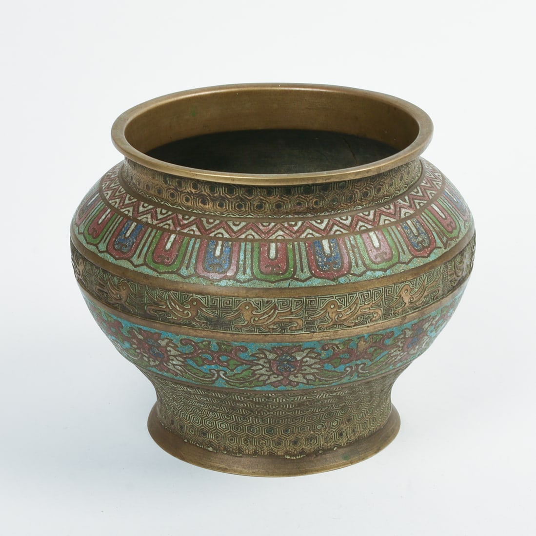 CHINESE CHAMPLEVE VASE. - 2