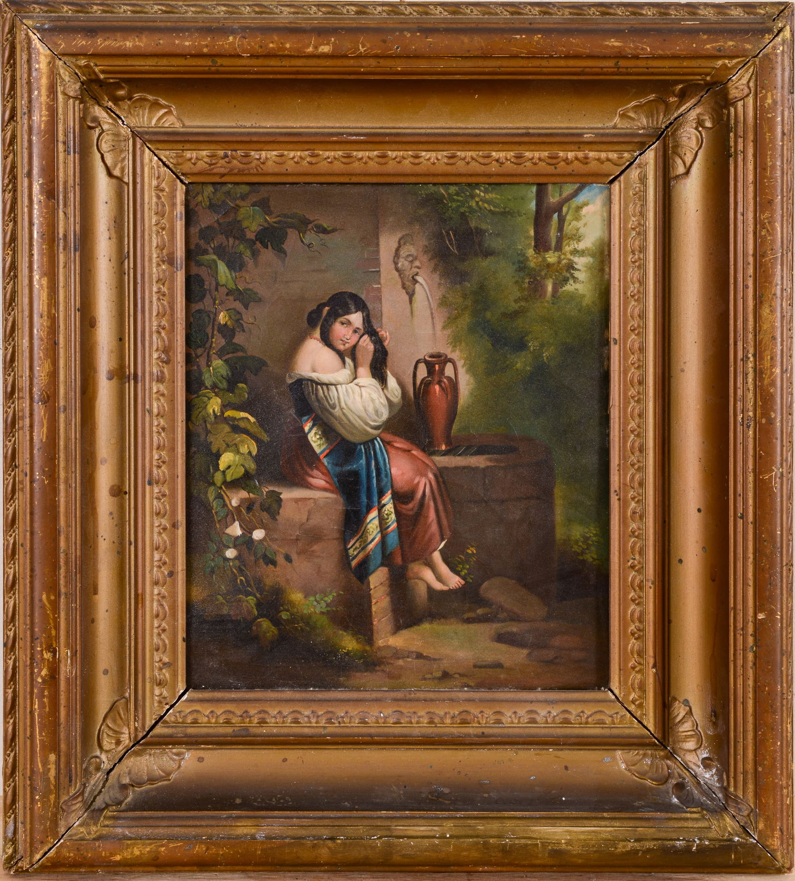 19TH CENTURY EUROPEAN SCHOOL PORTRAIT OF A GIRL. (1 of 2)