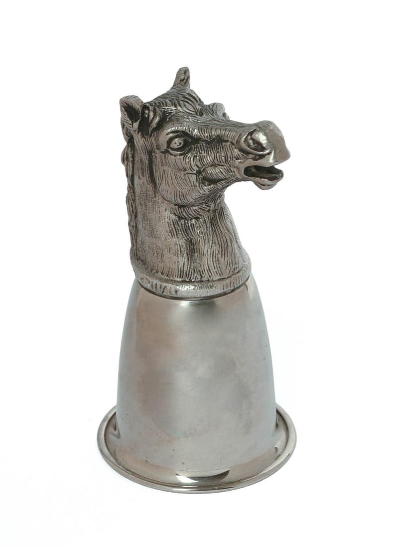 SILVERPLATE HORSE HEAD JULEP CUP. (1 of 4)