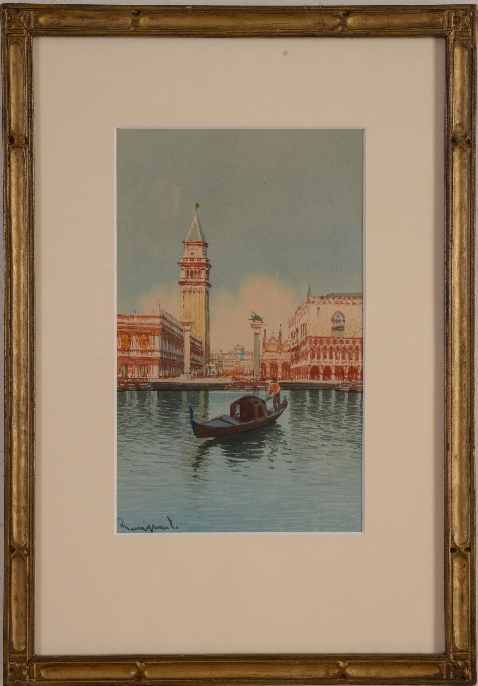 FRAMED VENETIAN WATERCOLOR (1 of 3)