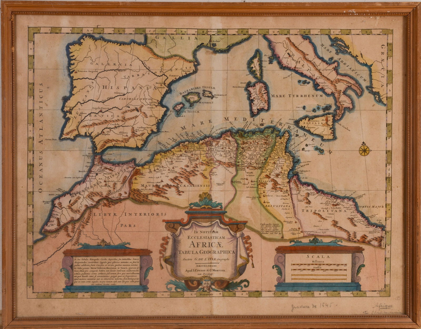COVENS & MORTIER MAP OF NORTHERN AFRICA. (1 of 3)