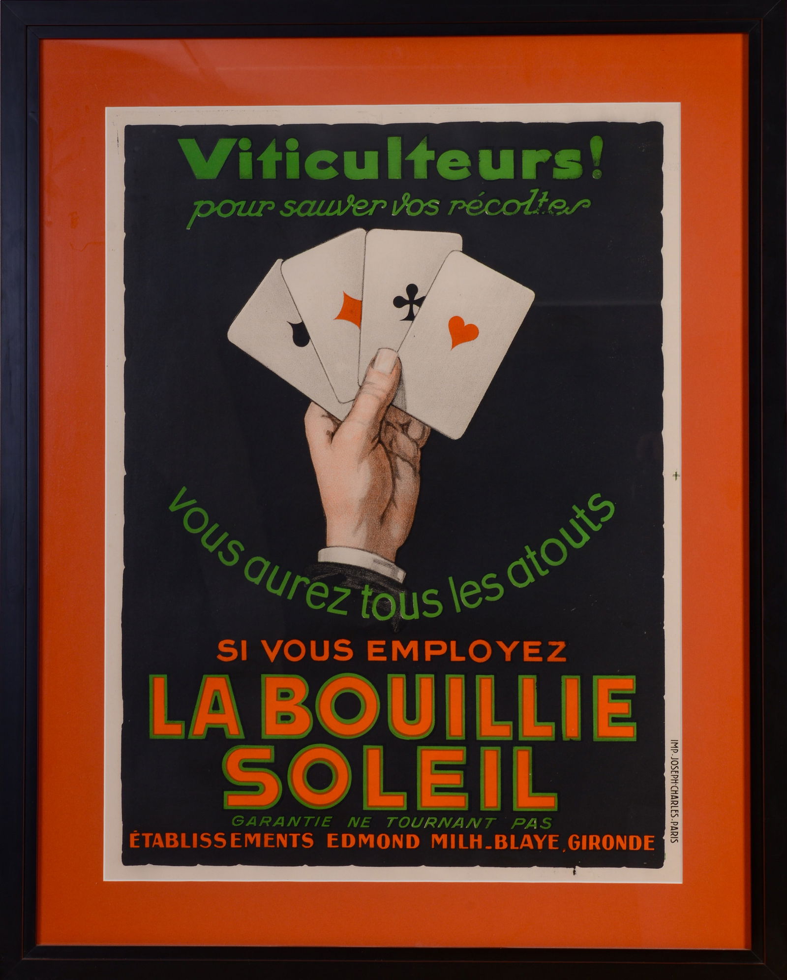 LA BOUILLIE SOLEIL FRENCH ADVERTISING LITHOGRAPH. (1 of 2)