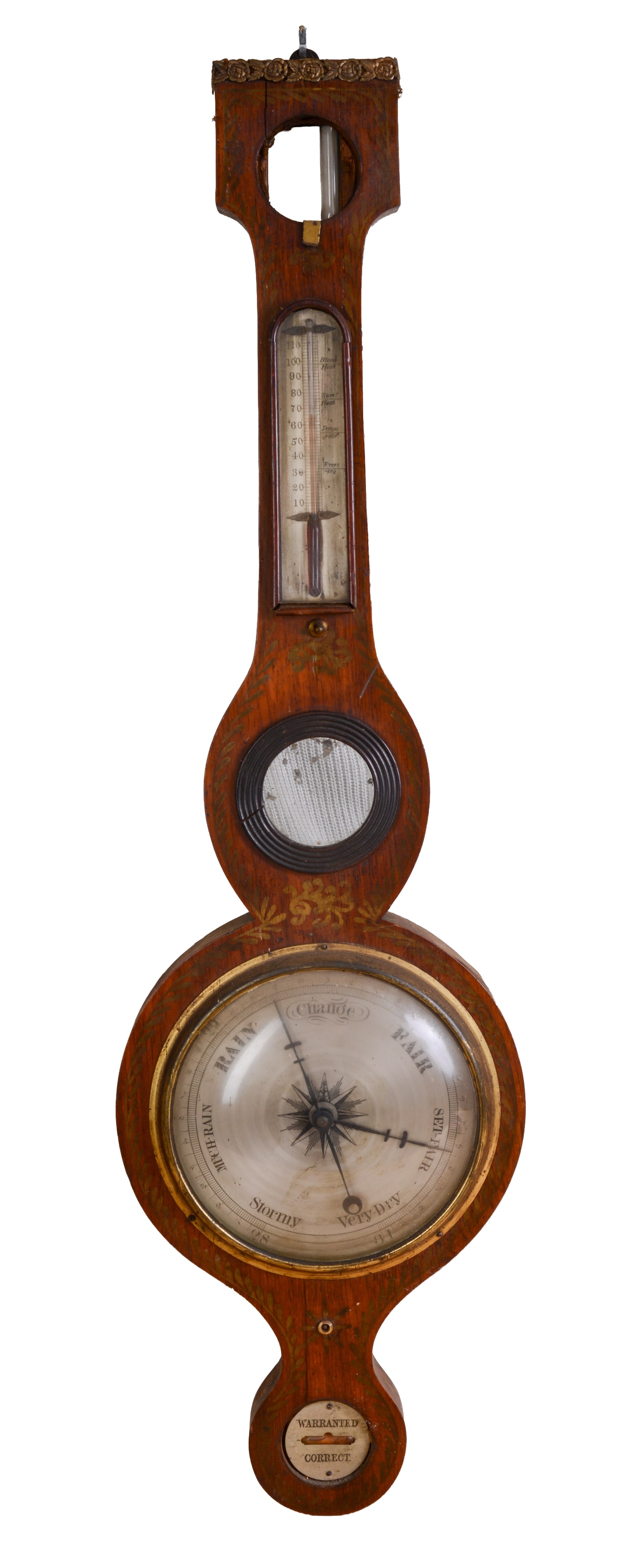 19TH CENTURY BANJO BAROMETER. (1 of 4)