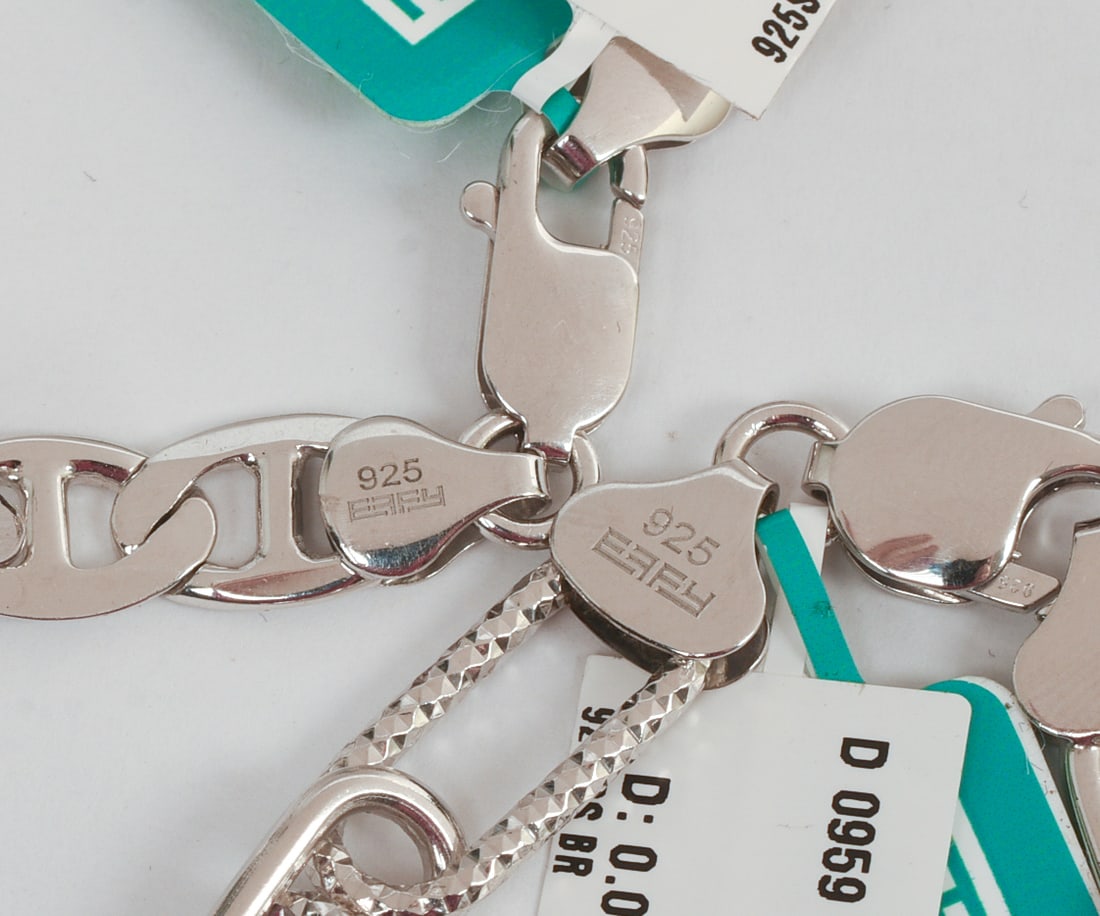 TWO EFFY STERLING SILVER BRACELETS. - 3