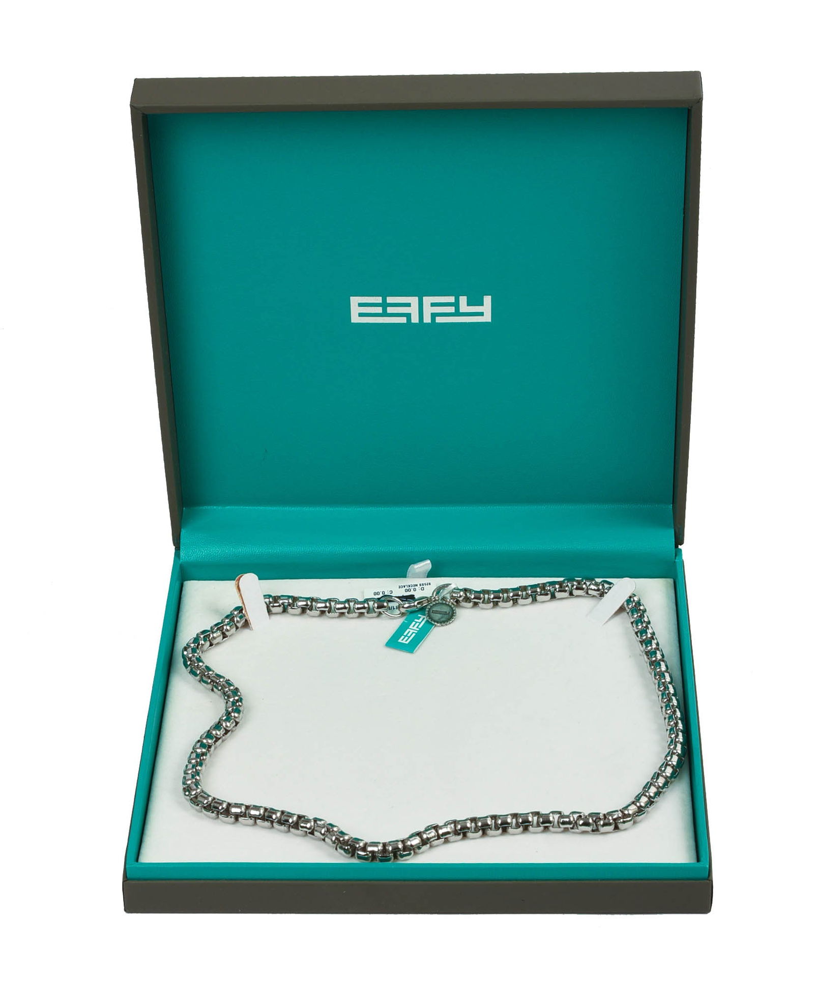 EFFY STERLING SILVER NECKLACE.: Length 21 inches, 124 grams. New with tags, in original box.