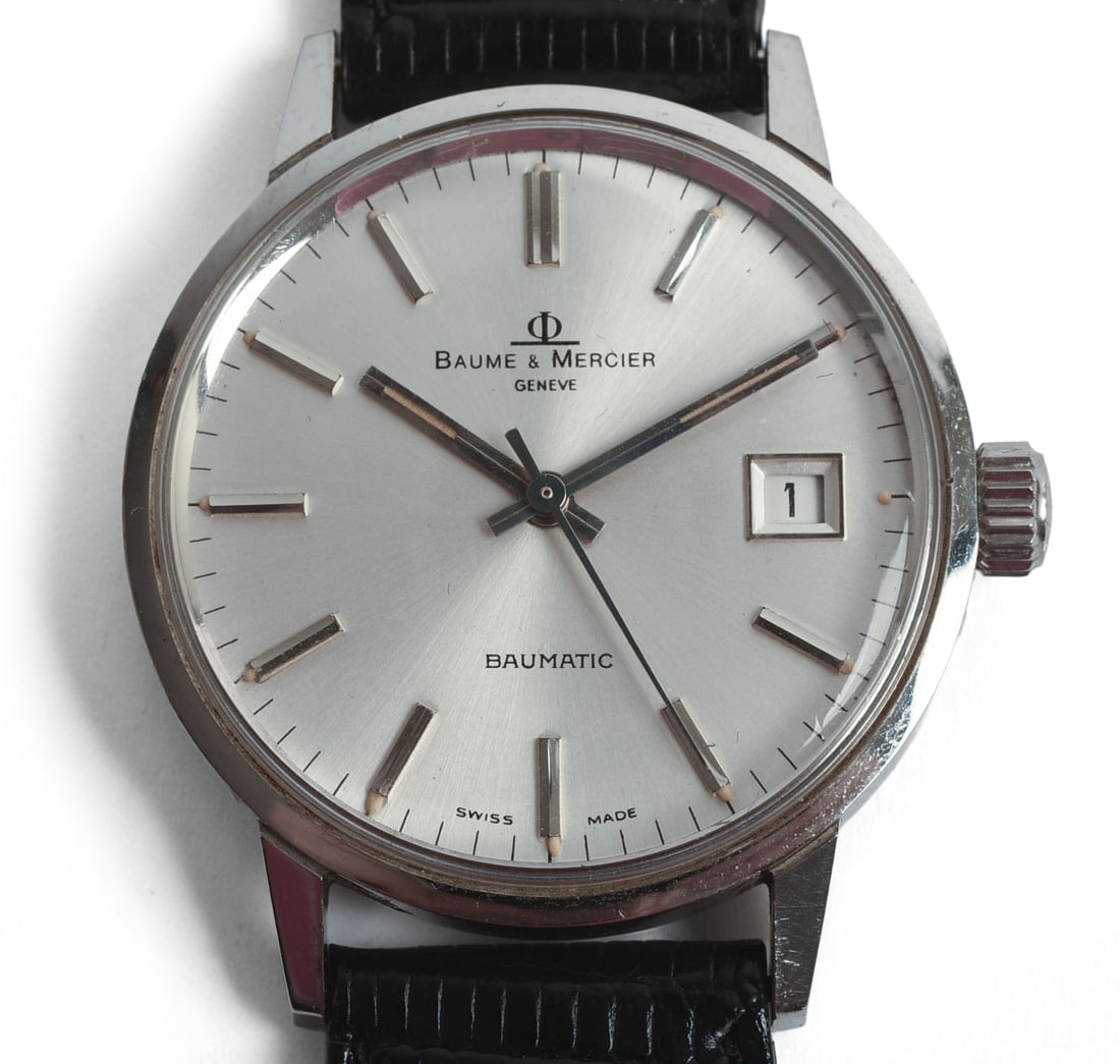BAUME & MERCIER SUSPENSE STAINLESS STEEL WATCH. (1 of 5)