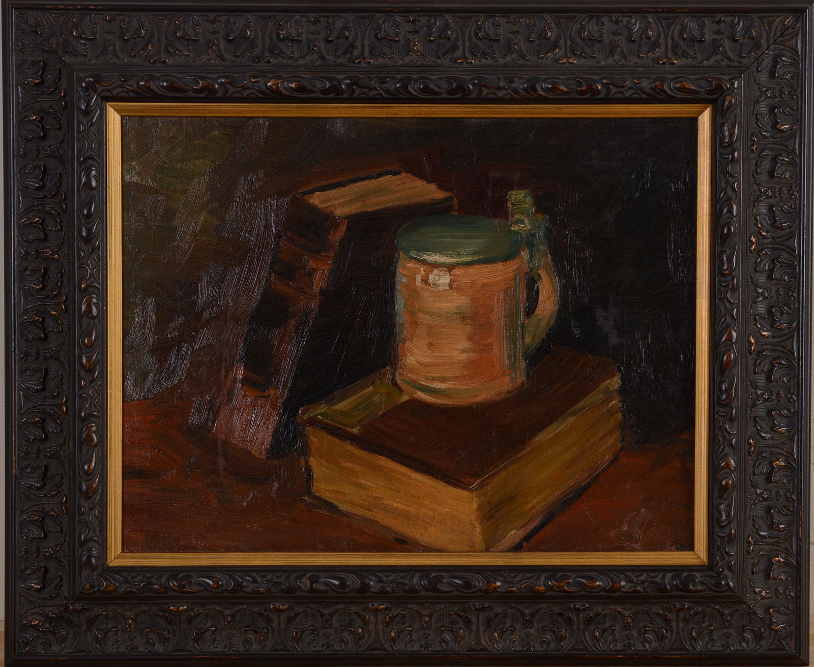 Robert (Henry Cozad) Henri (1865 - 1929). Still Life.: Oil on canvas, 16 x 20 inches, signed lower left. Label on verso reads "Painted as demonstration for students, Art Students League. Property of G. Wasserman, Buffalo, NY."