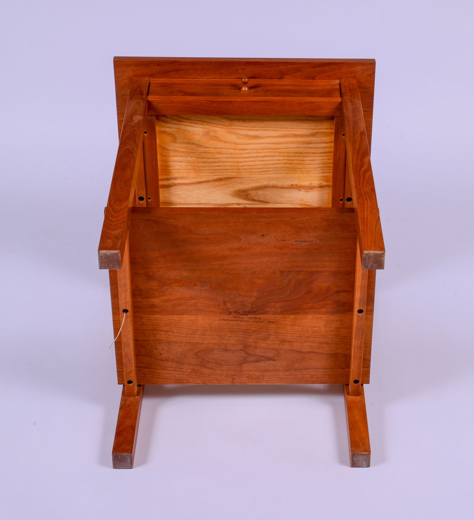 Thomas Moser Cherry Square End Table. - 5