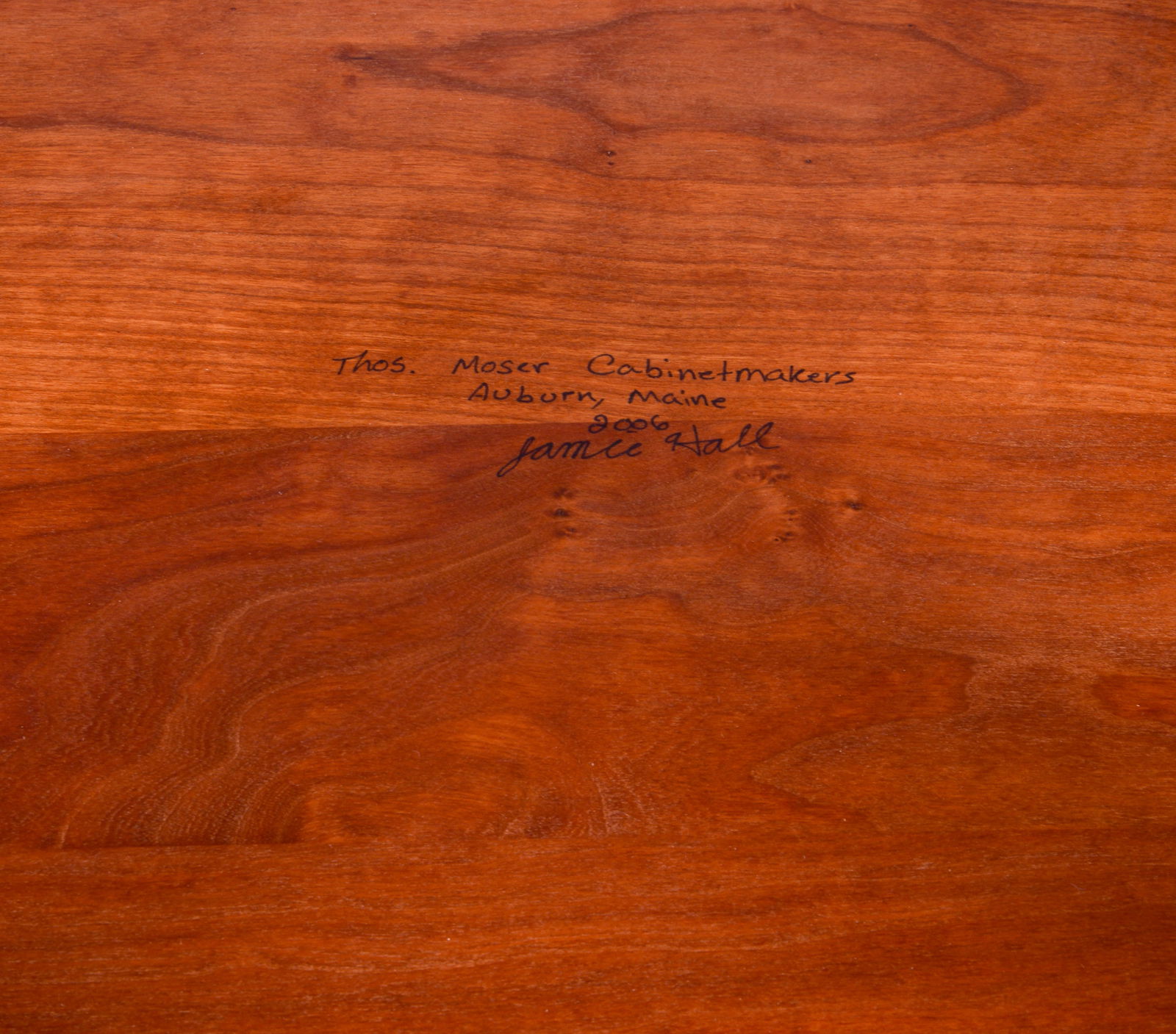 Thomas Moser Cherry Square End Table. - 6