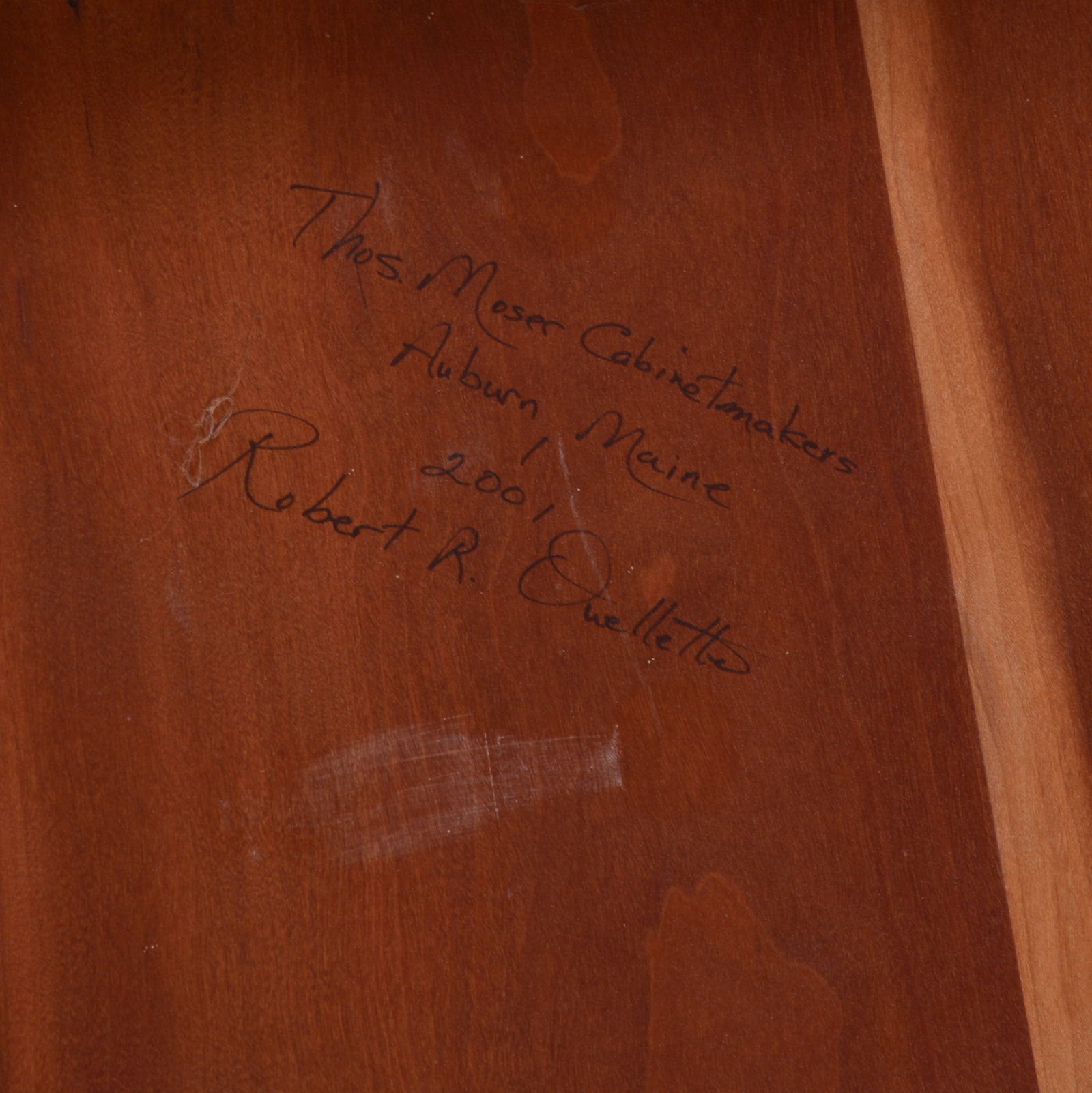 Thomas Moser Cherry Bow Front Glove Table. - 6