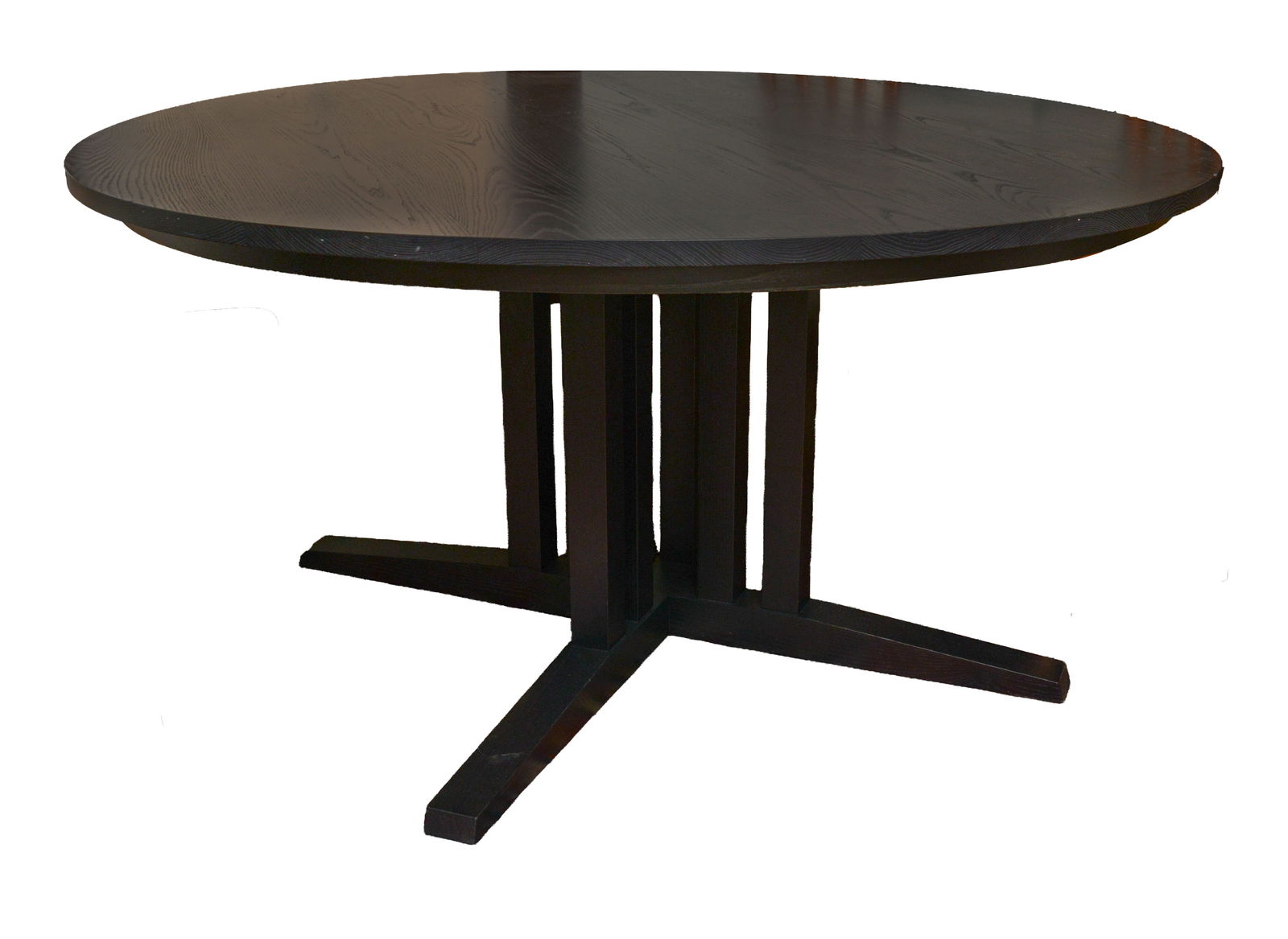 THOMAS MOSER CUSTOM ROUND DINING TABLE.: Diameter 60 inches, height 30 inches. Very good condition.