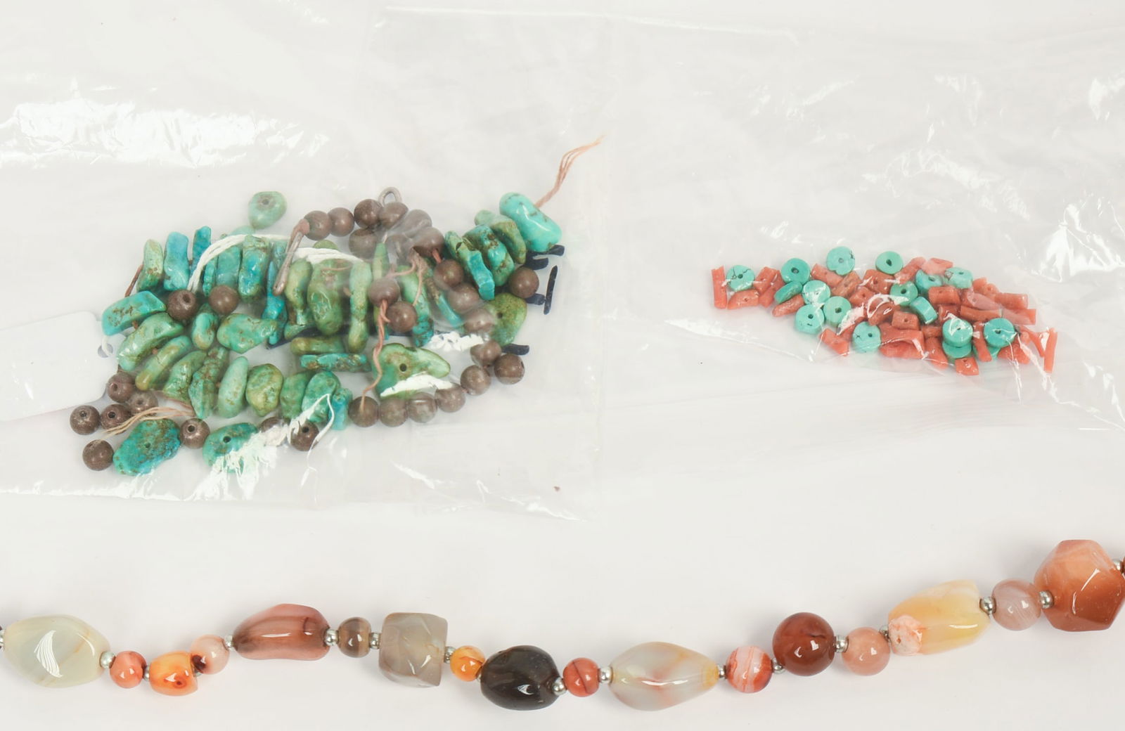 Three Beaded Necklaces. - 3