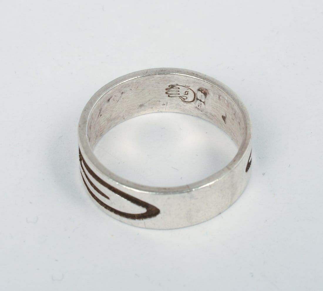 Navajo Sterling Silver Ring. - 5