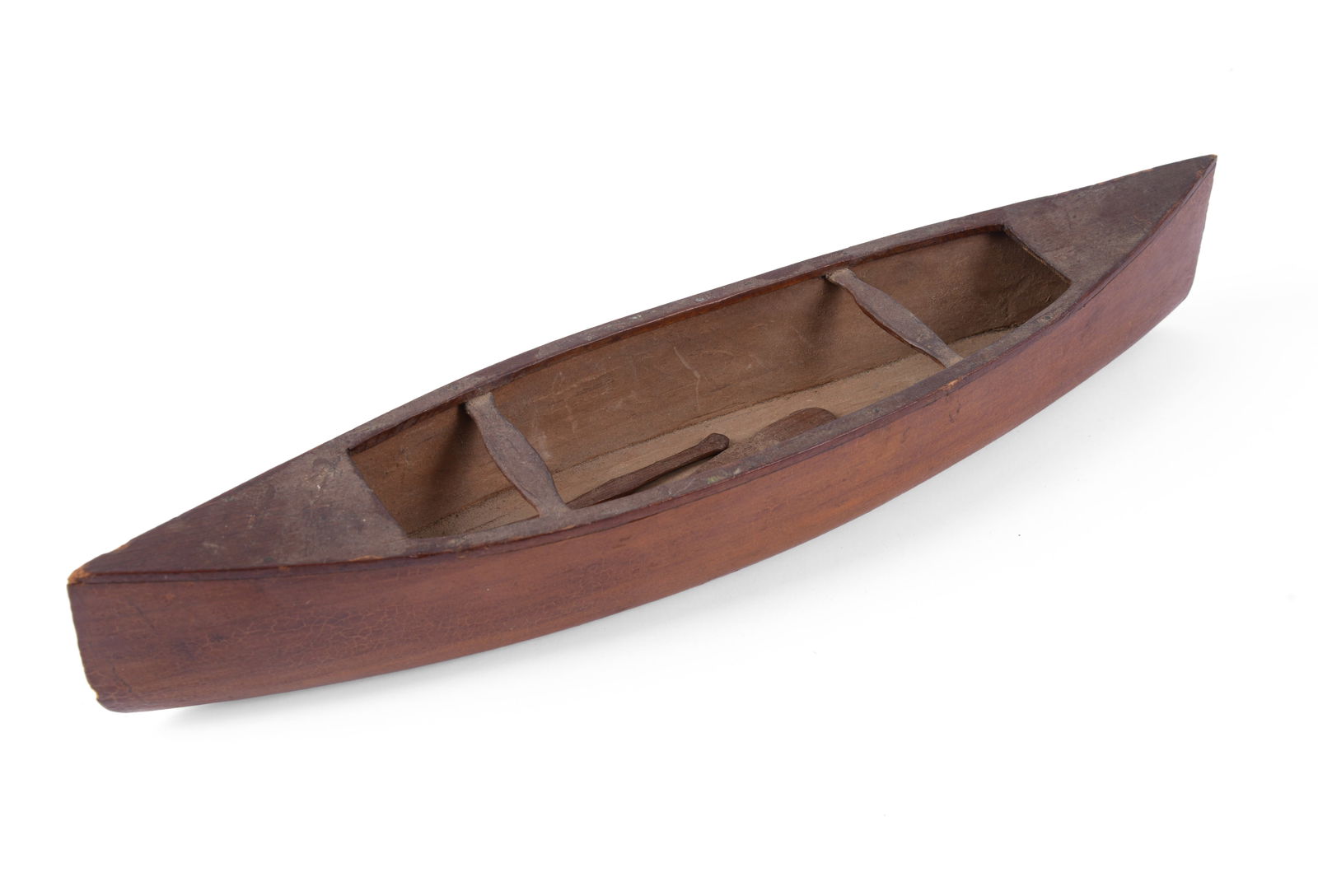 Salesman's Sample Wooden Canoe. (1 of 3)