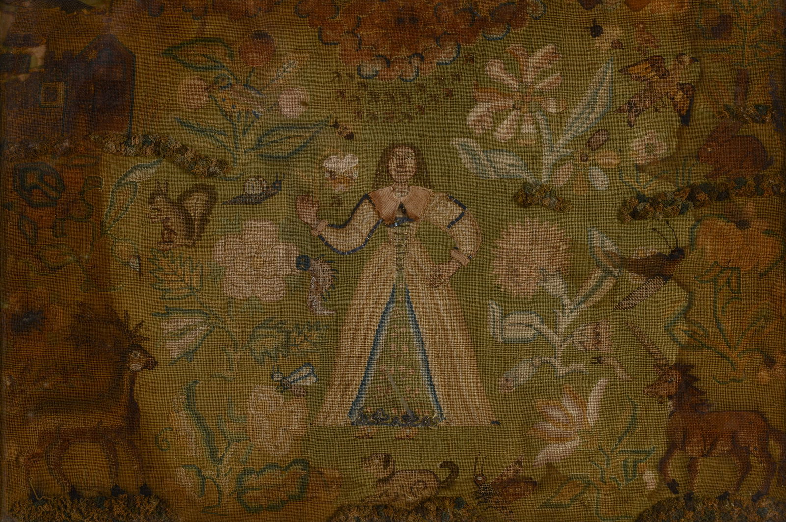 Small and Fine Needlepoint Sampler. - 2