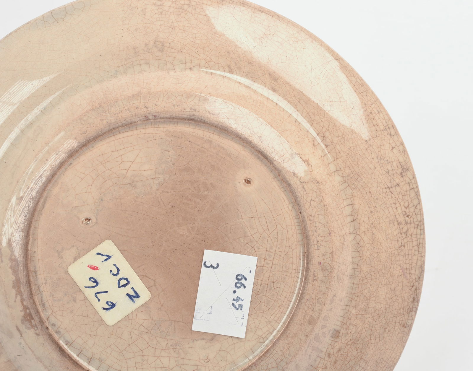 Three Spatterware Plates - 8