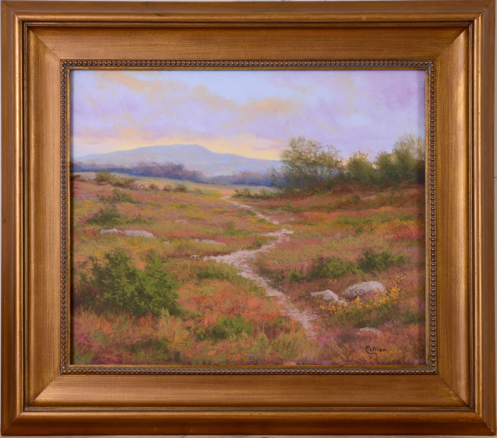 Robert Collier (1938-2018). Morning Light.: Pastel on paper, 19 x 23.5 inches, signed lower right. Framed, 29 x 33 inches.